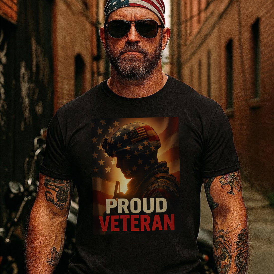 Proud Veteran US Military Service Honor and Patriotic Pride T-Shirt