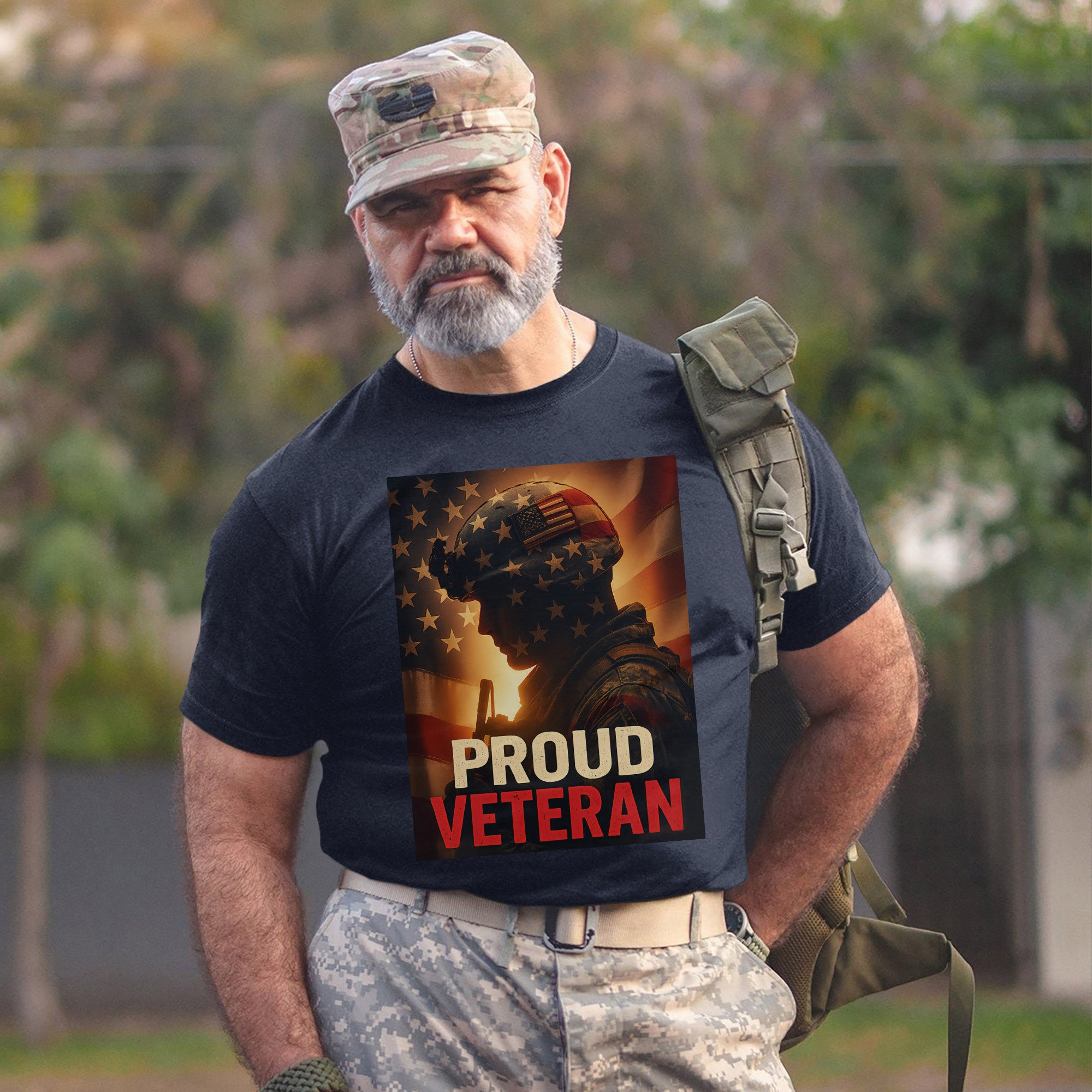 Proud Veteran US Military Service Honor and Patriotic Pride T-Shirt