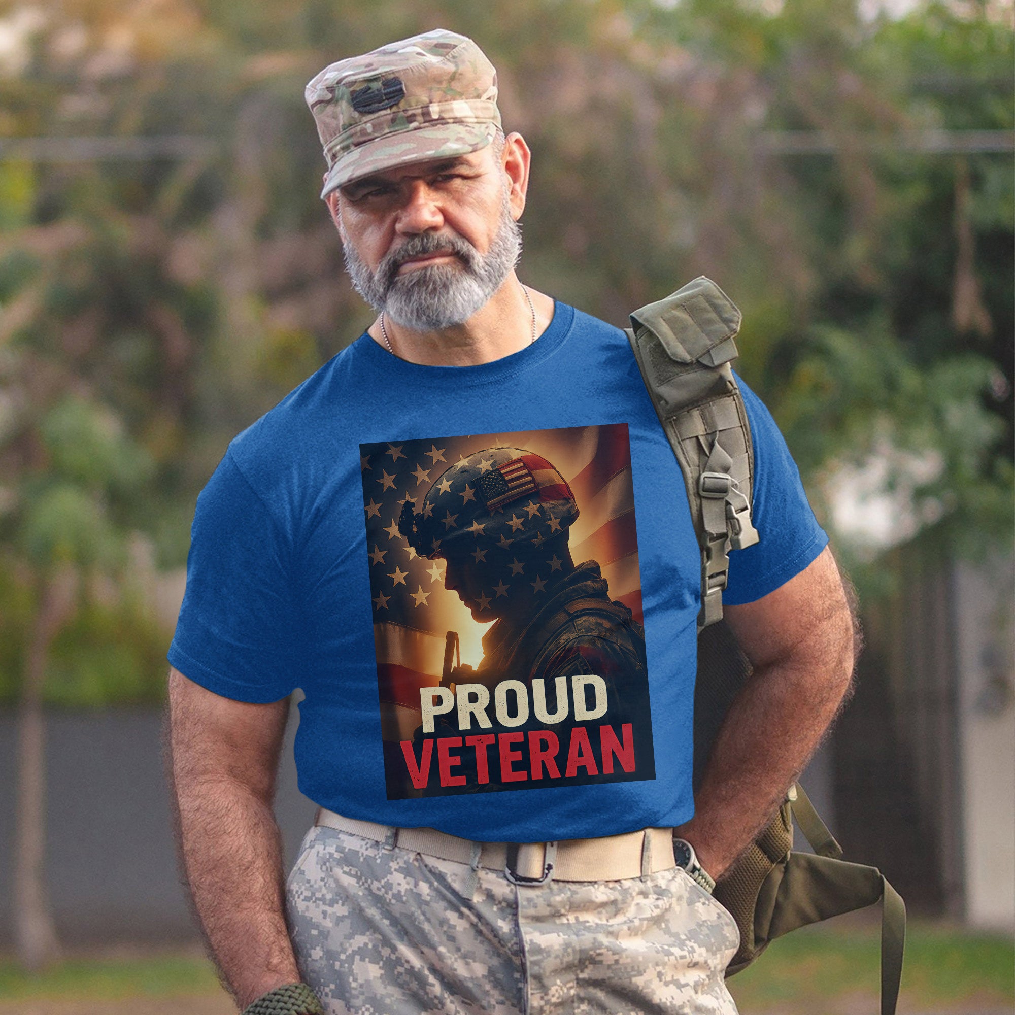 Proud Veteran US Military Service Honor and Patriotic Pride T-Shirt