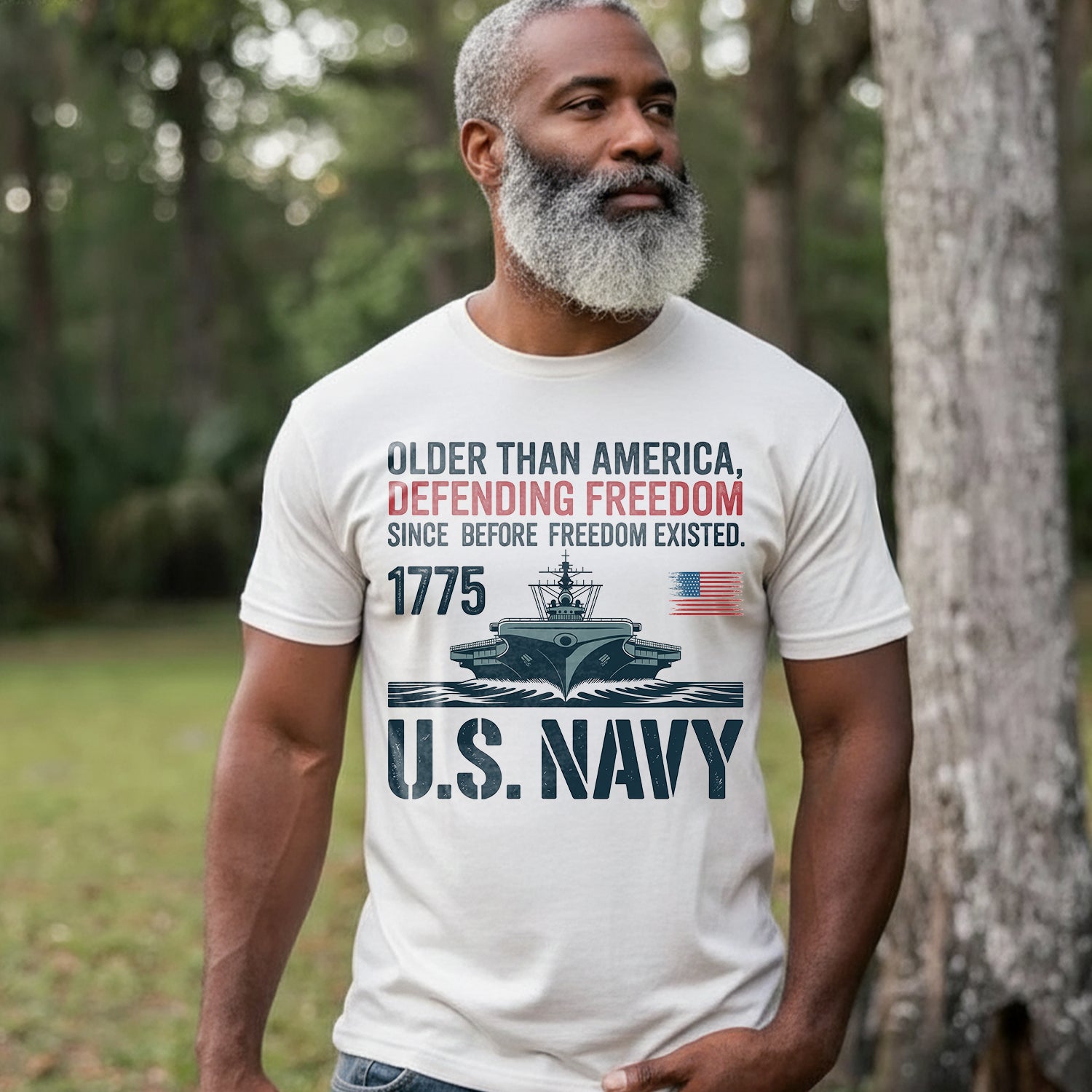 Older Than America Defending Freedom Since T-Shirt Secondary image
