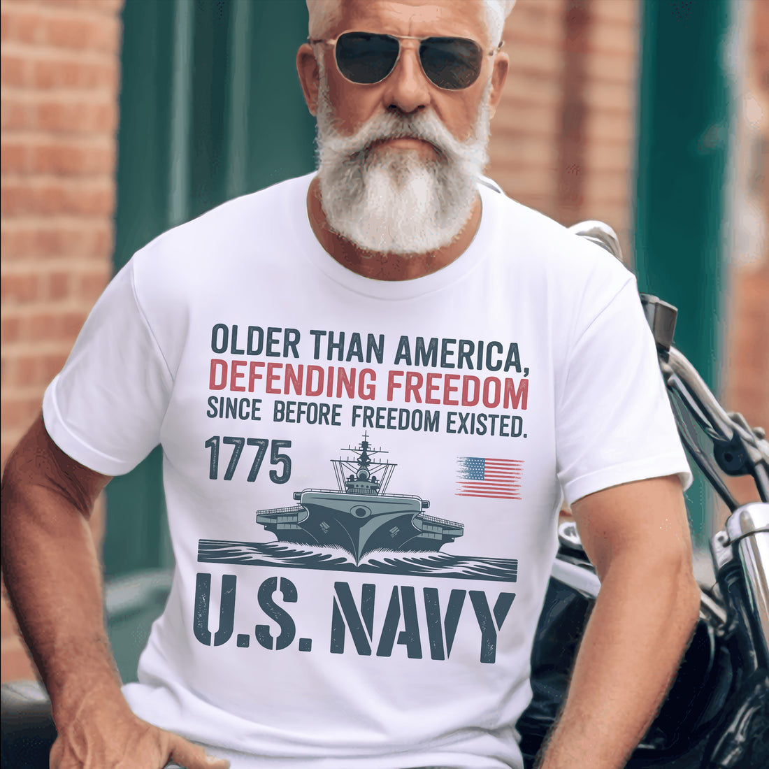 Older Than America Defending Freedom Since Before Freedom US Military Veteran Tribute T-Shirt