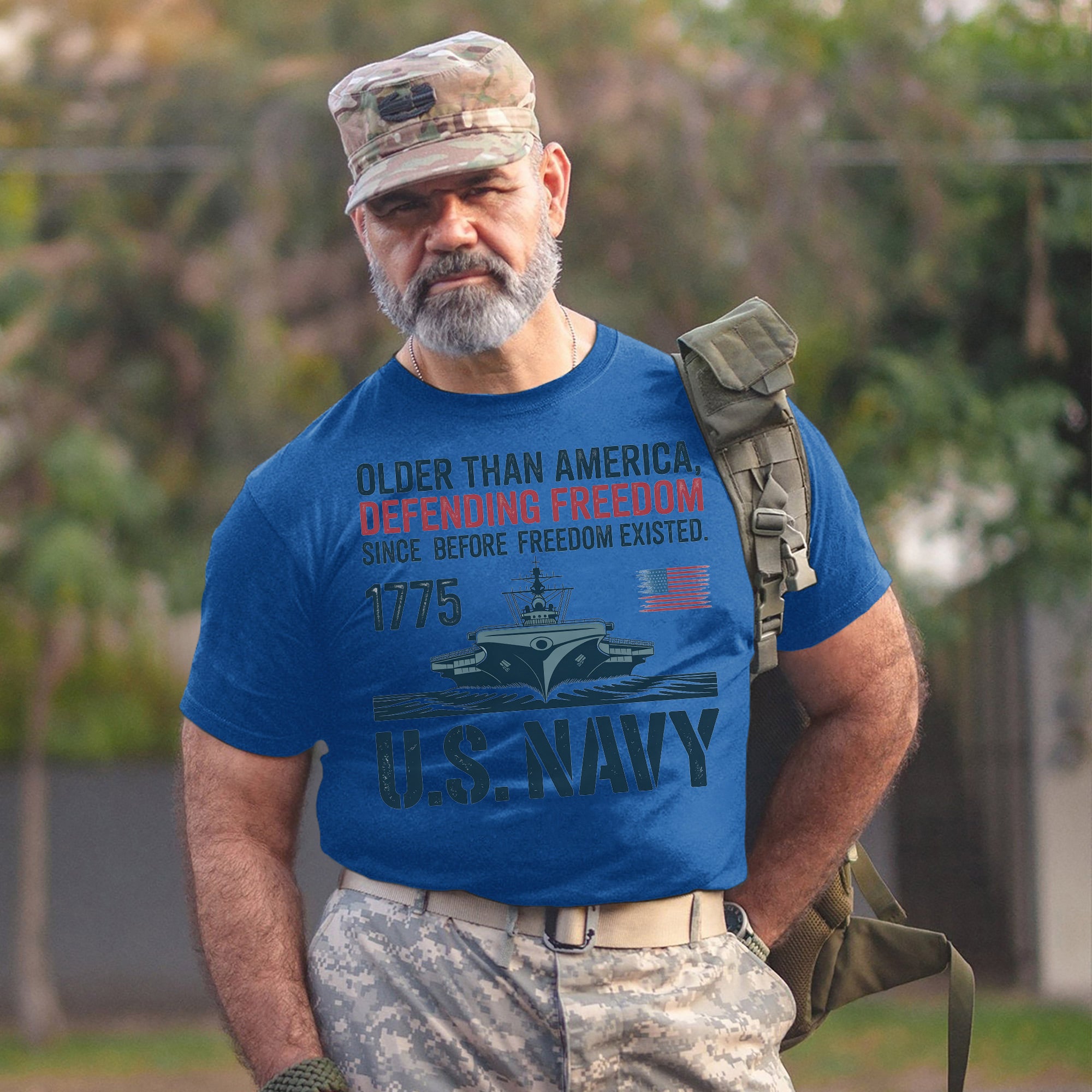 Older Than America Defending Freedom Since Before Freedom US Military Veteran Tribute T-Shirt