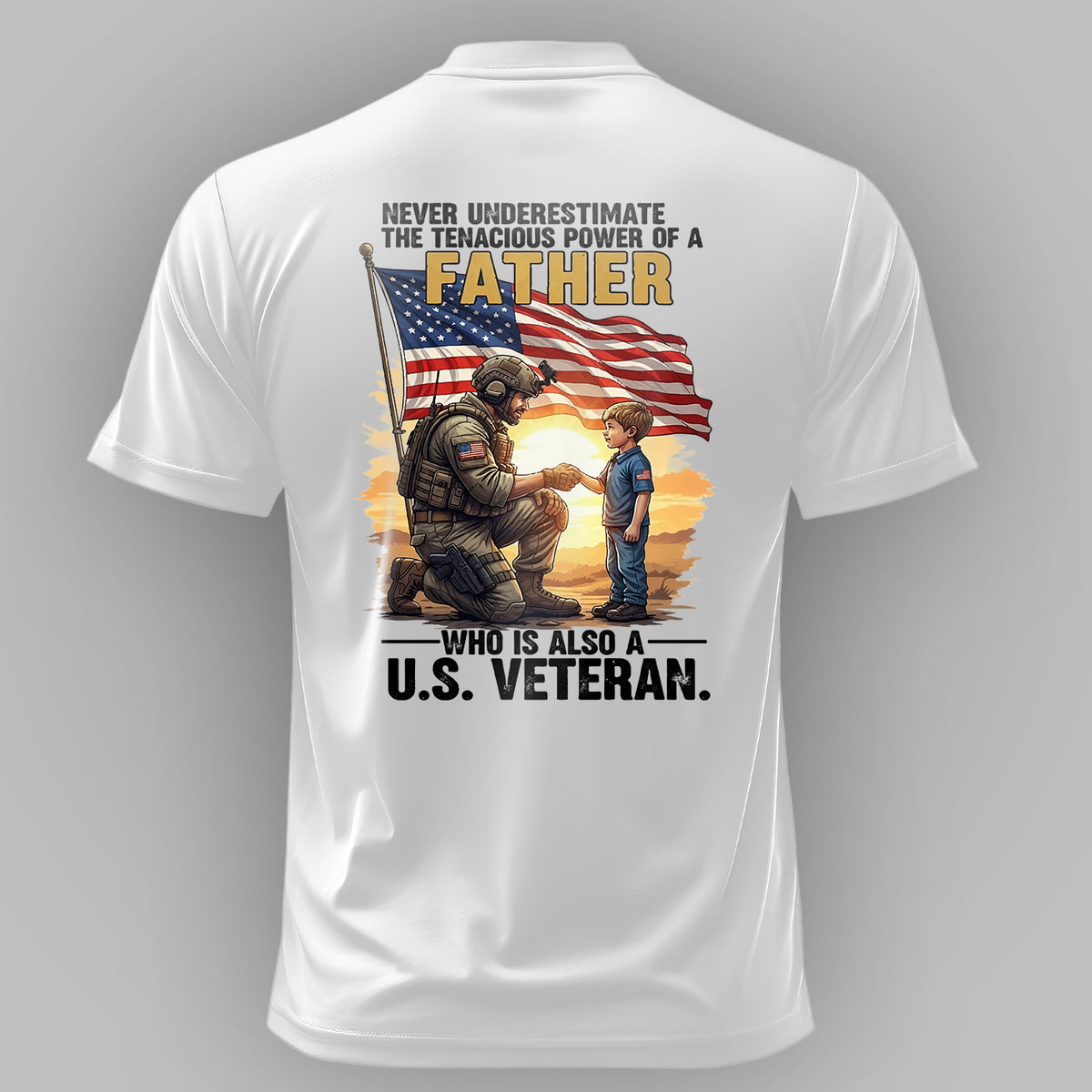 Never Underestimate the Power of a Father T-Shirt Main image