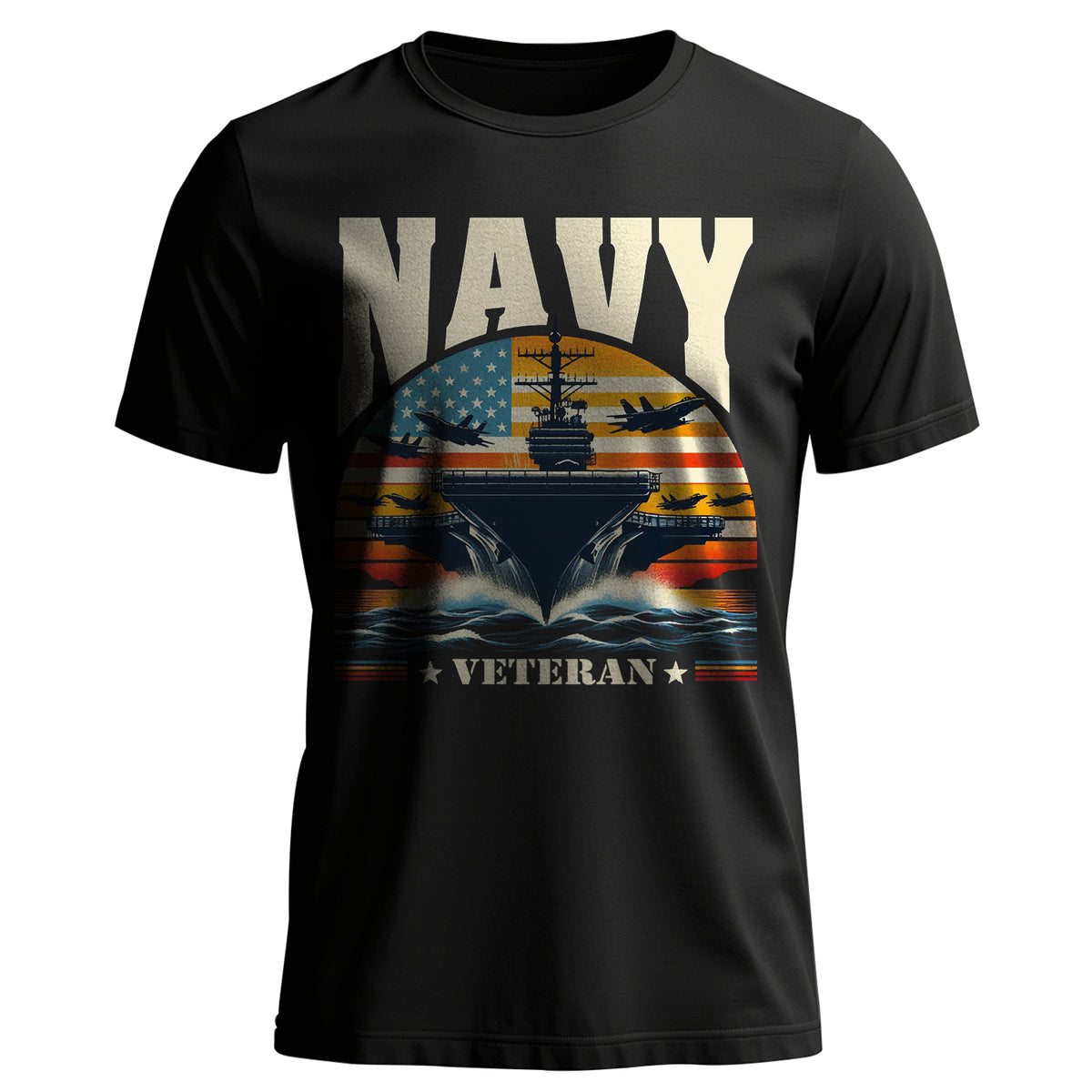 Navy Veteran US Military Patriotic T-Shirt Main image
