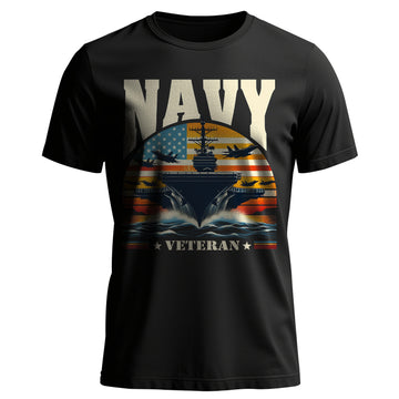 Navy Veteran US Military Patriotic T-Shirt