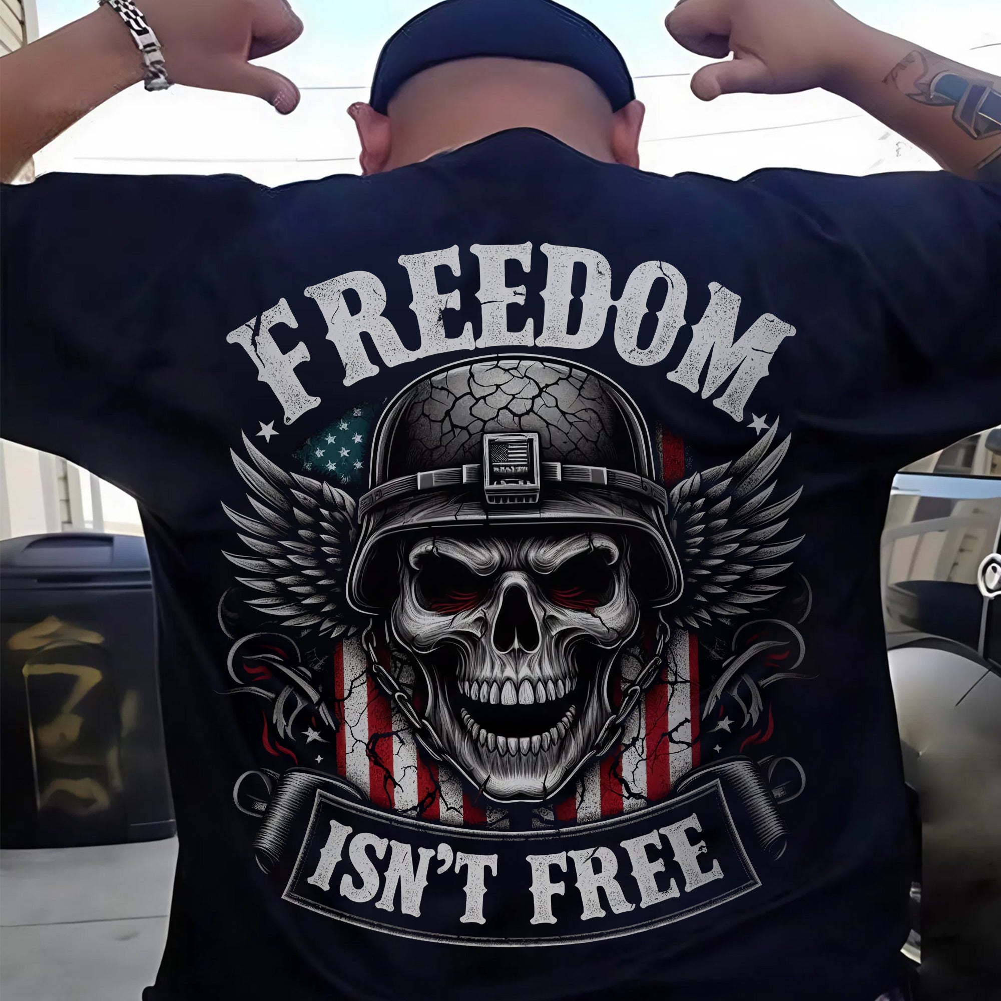 Freedom Isn’t Free US Military Veteran Patriotic Tribute Honoring Service T-Shirt