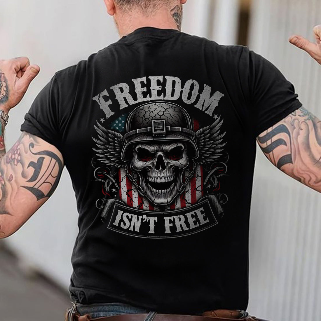 Freedom Isn’t Free US Military Veteran Patriotic Tribute Honoring Service T-Shirt