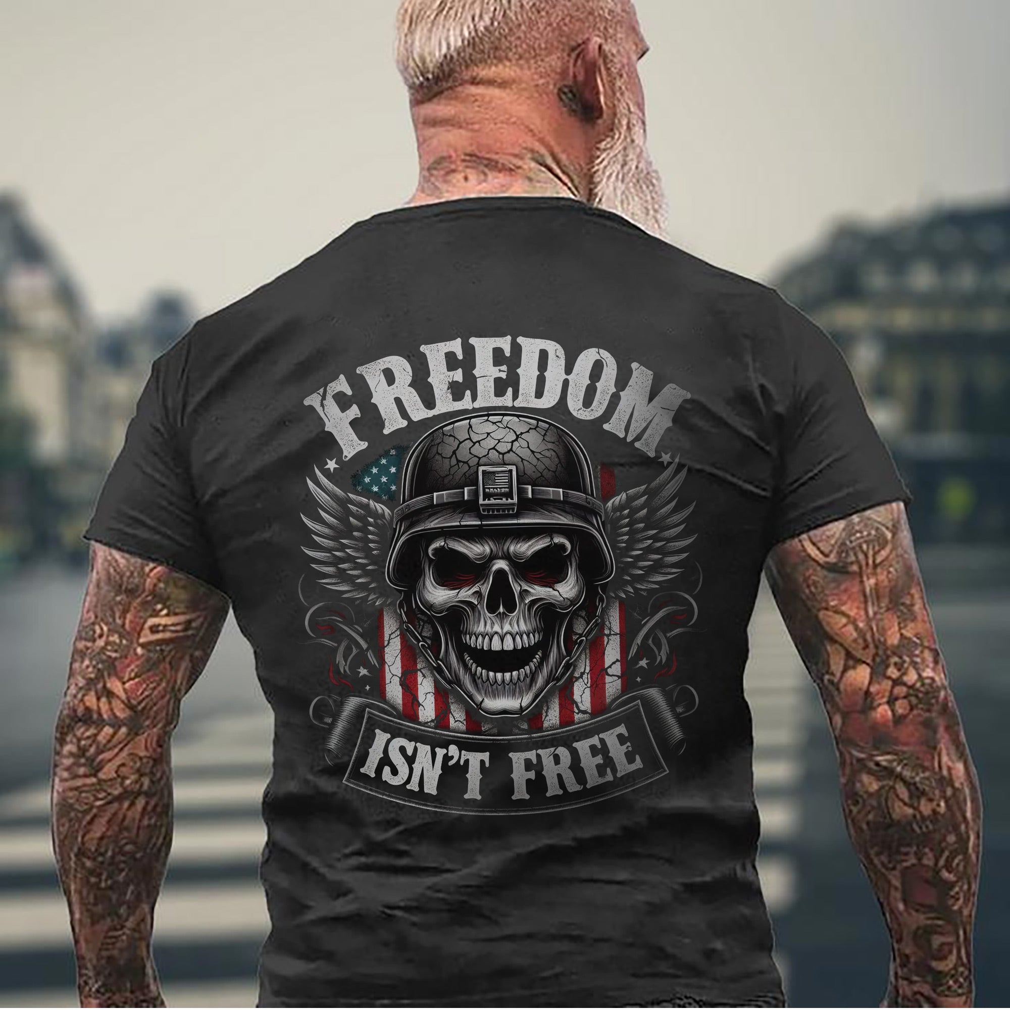 Freedom Isn’t Free US Military Veteran Patriotic Tribute Honoring Service T-Shirt