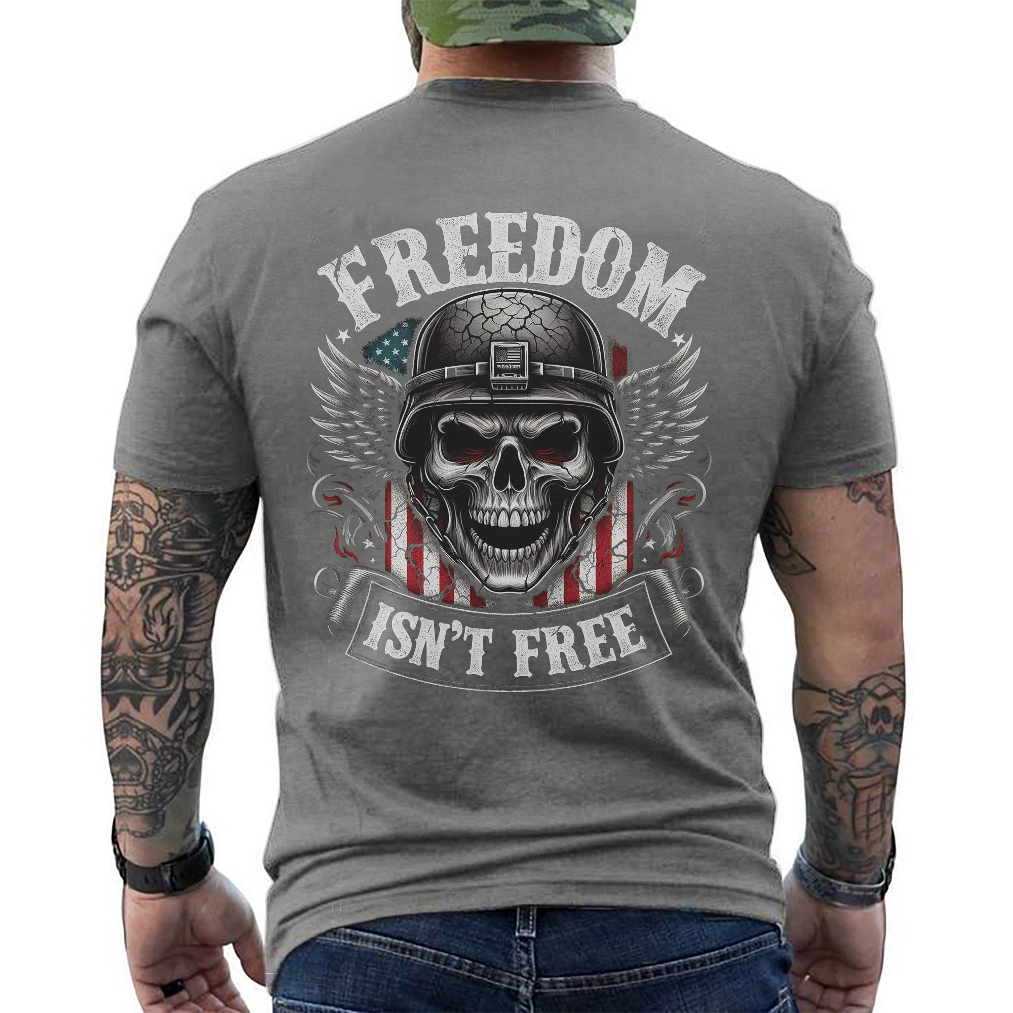 Freedom Isn’t Free US Military Veteran Patriotic Tribute Honoring Service T-Shirt