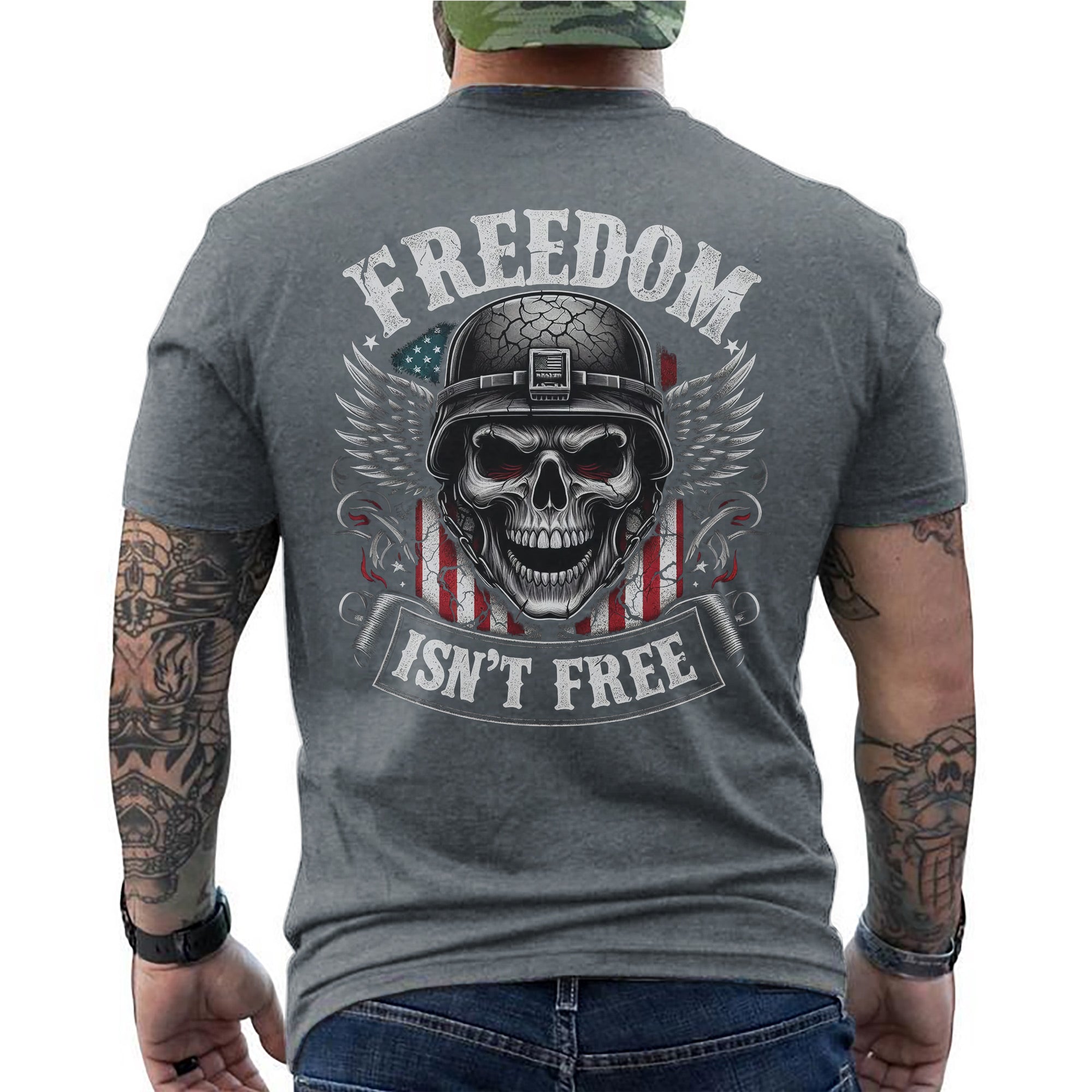 Freedom Isn’t Free US Military Veteran Patriotic Tribute Honoring Service T-Shirt