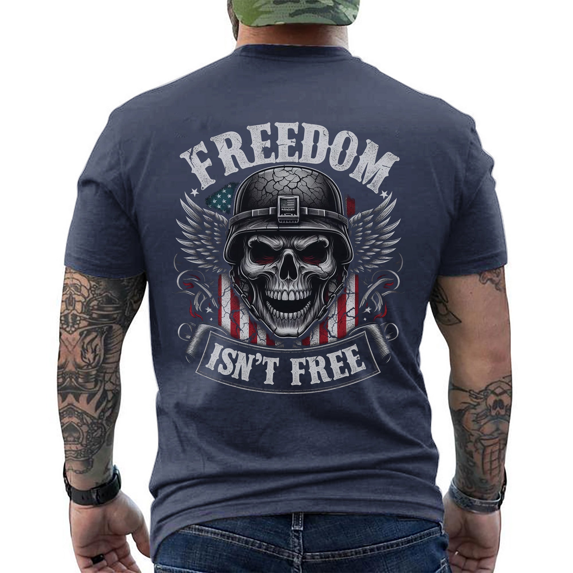 Freedom Isn’t Free US Military Veteran Patriotic Tribute Honoring Service T-Shirt