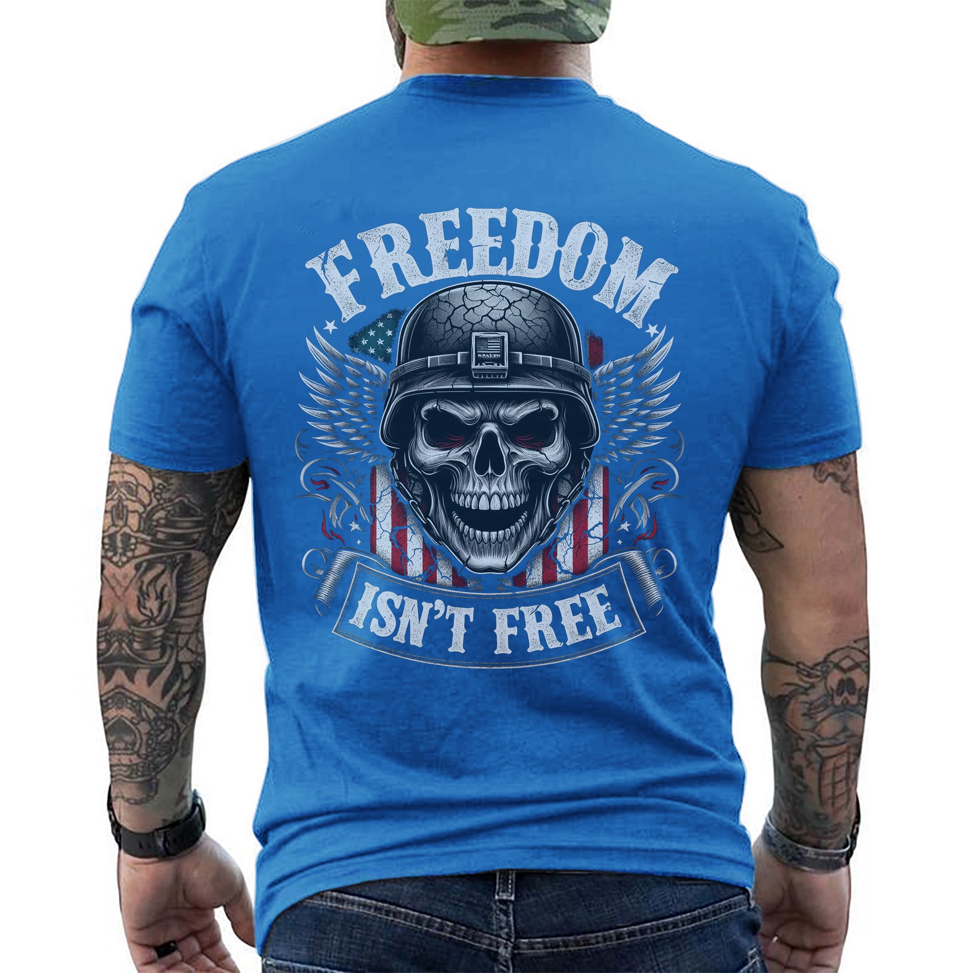 Freedom Isn’t Free US Military Veteran Patriotic Tribute Honoring Service T-Shirt