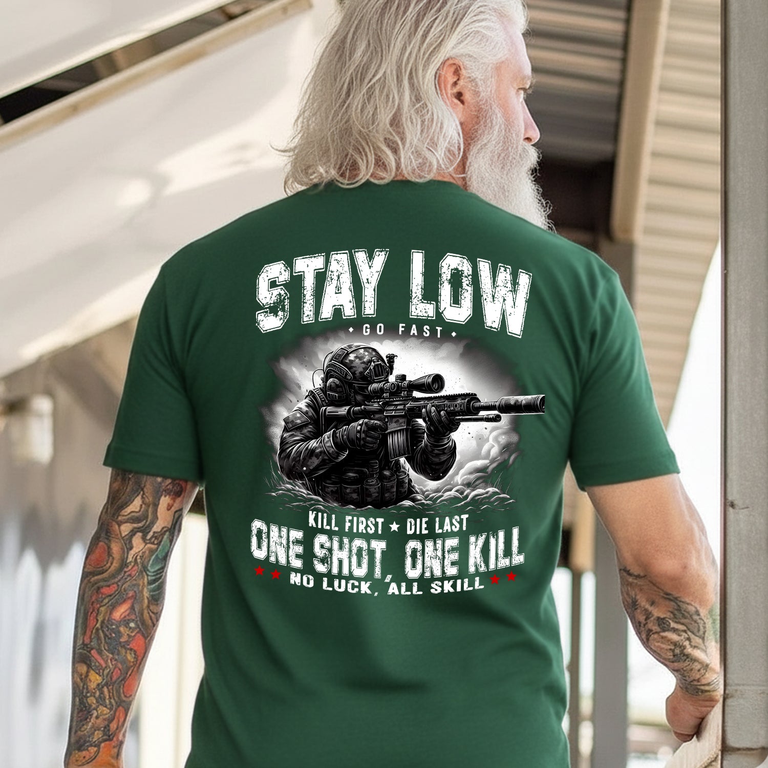 Stay Low Go Fast Kill First Die Last One T-Shirt