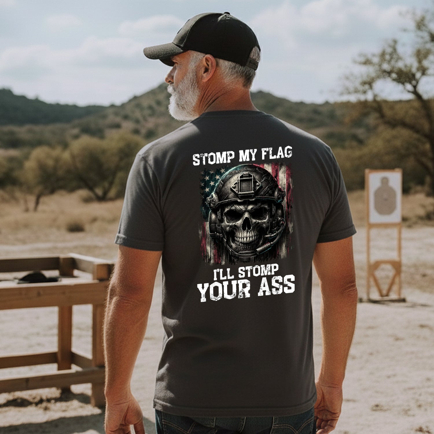 Stomp My Flag I’ll Stomp Your Ass Proud US T-Shirt