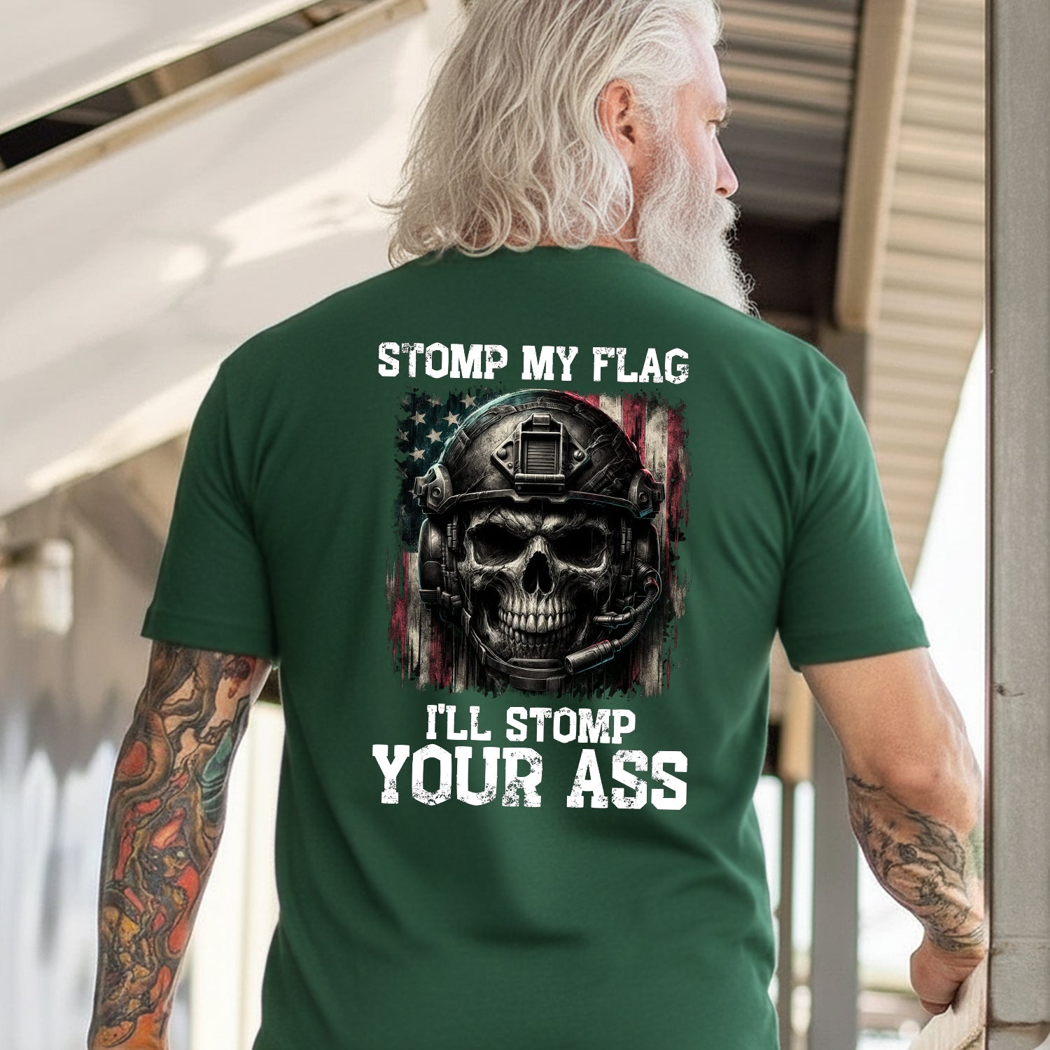 Stomp My Flag I’ll Stomp Your Ass Proud US T-Shirt