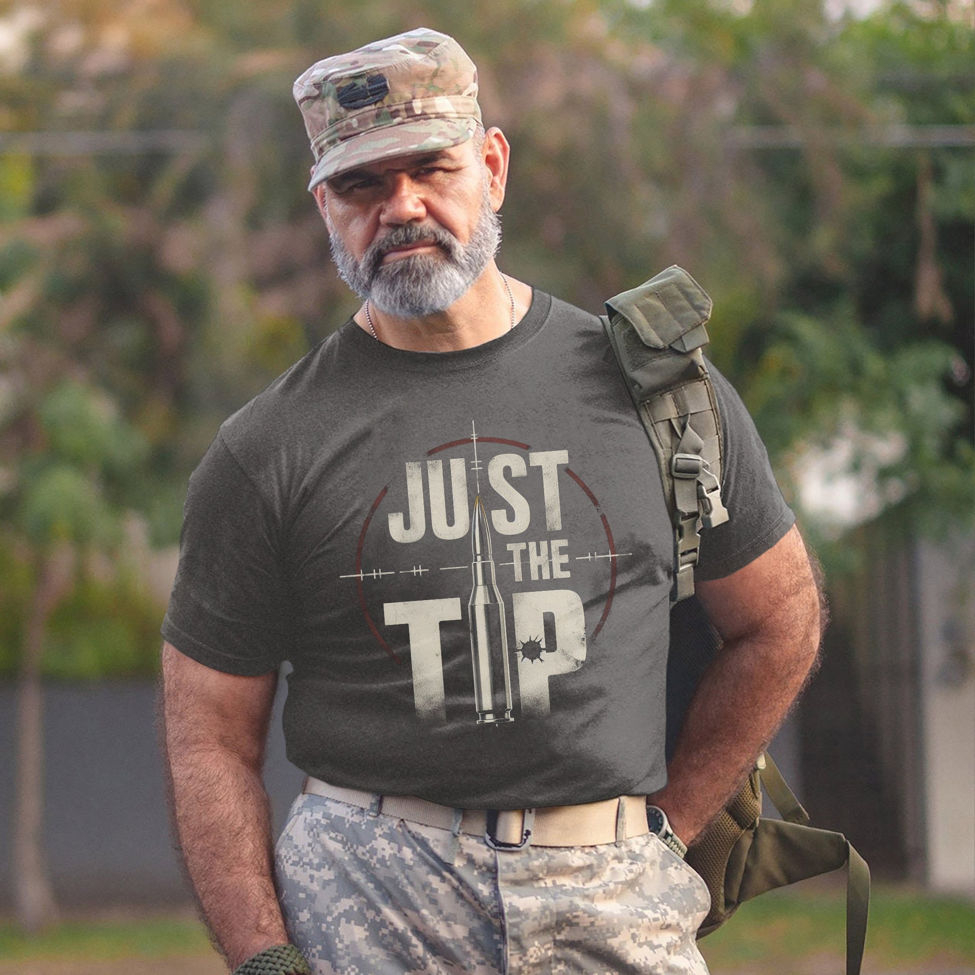Just the Tip Funny US Military Veteran Patriotic Humor Shirt T-Shirt
