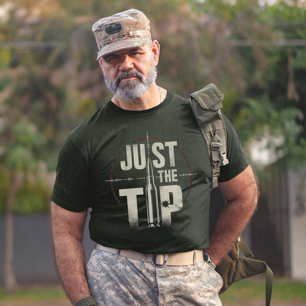 Just the Tip Funny US Military Veteran T-Shirt