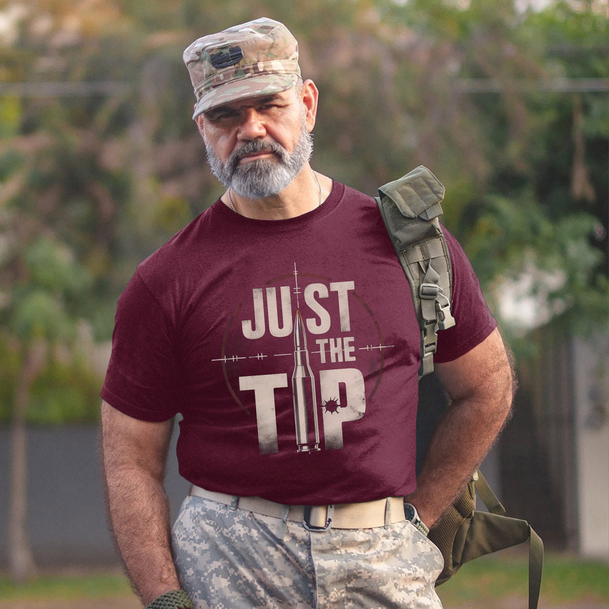Just the Tip Funny US Military Veteran Patriotic Humor Shirt T-Shirt