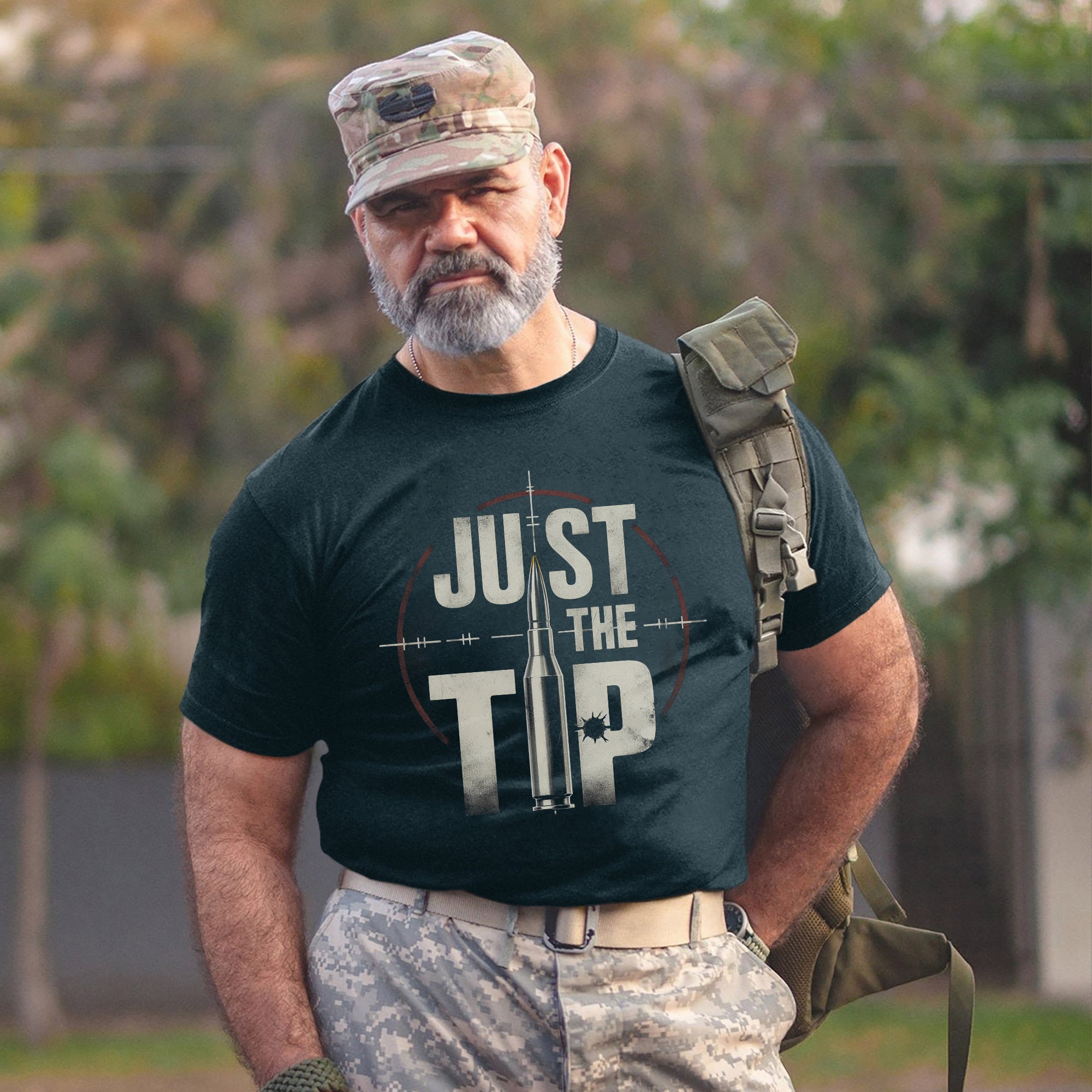 Just the Tip Funny US Military Veteran Patriotic Humor Shirt T-Shirt