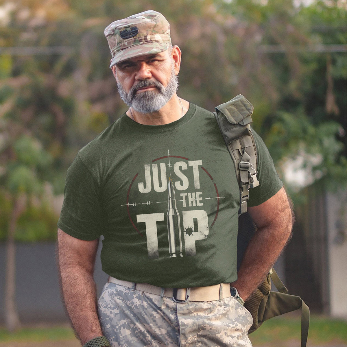 Just the Tip Funny US Military Veteran T-Shirt