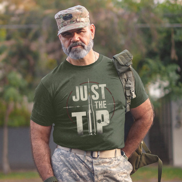 Just the Tip Funny US Military Veteran T-Shirt