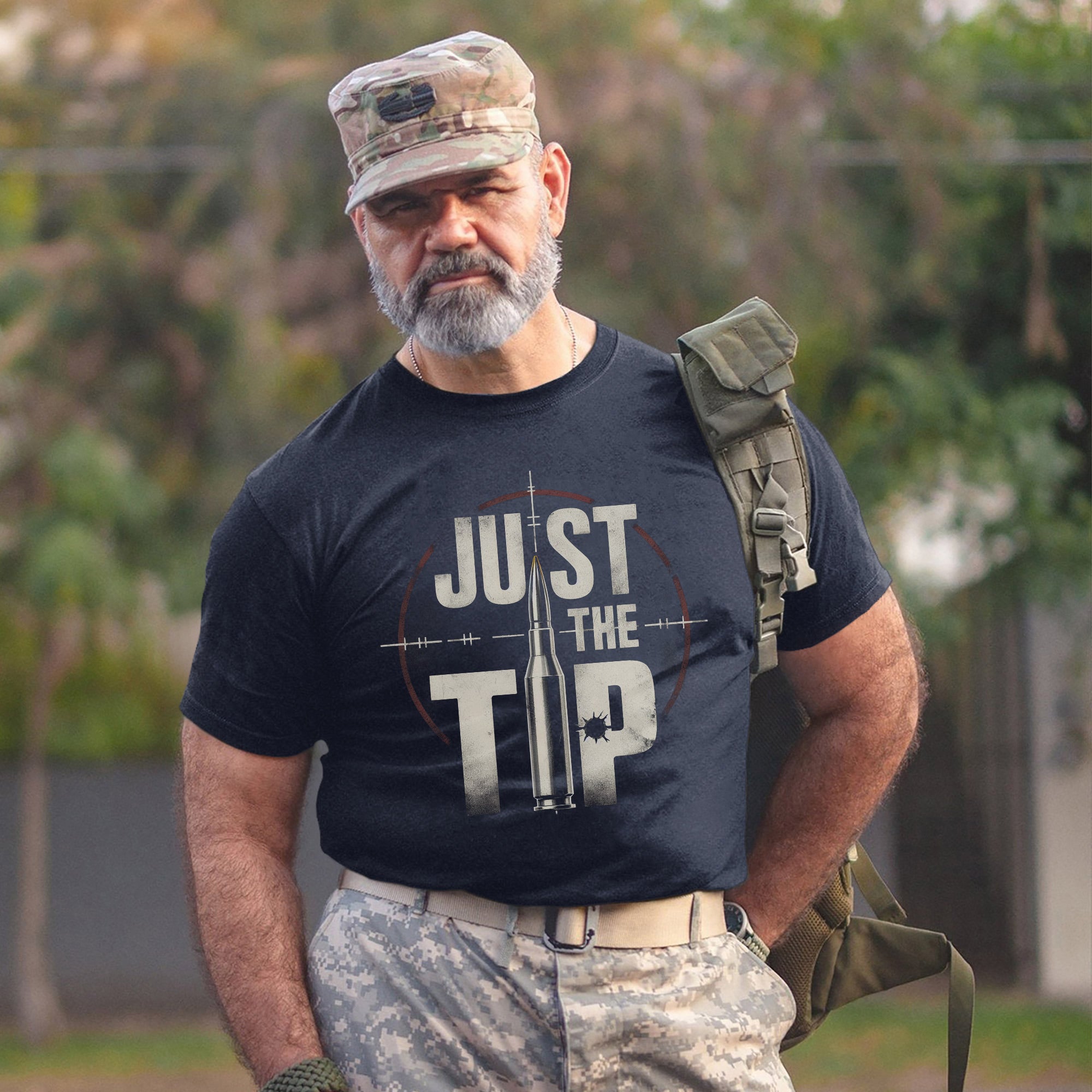 Just the Tip Funny US Military Veteran Patriotic Humor Shirt T-Shirt
