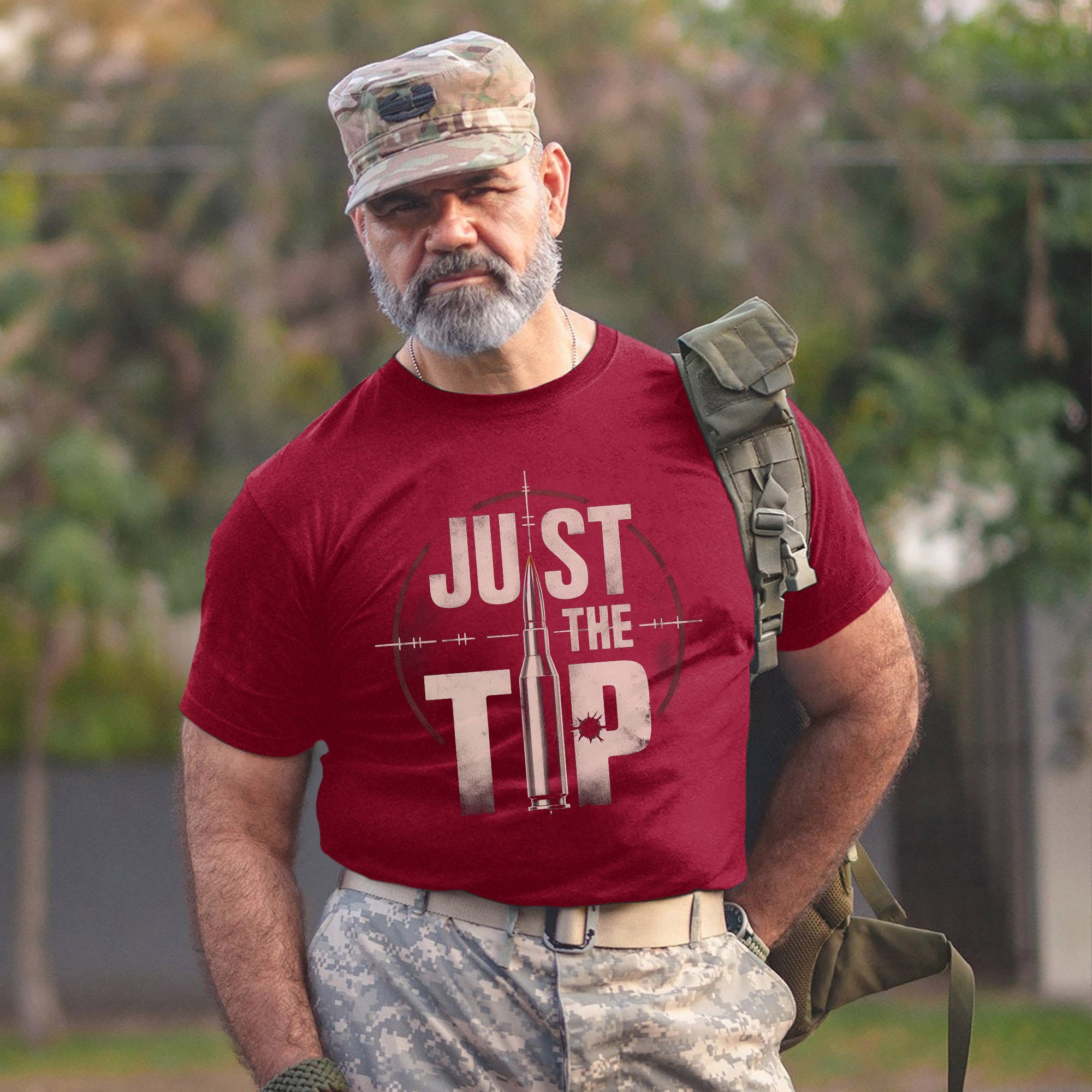 Just the Tip Funny US Military Veteran Patriotic Humor Shirt T-Shirt