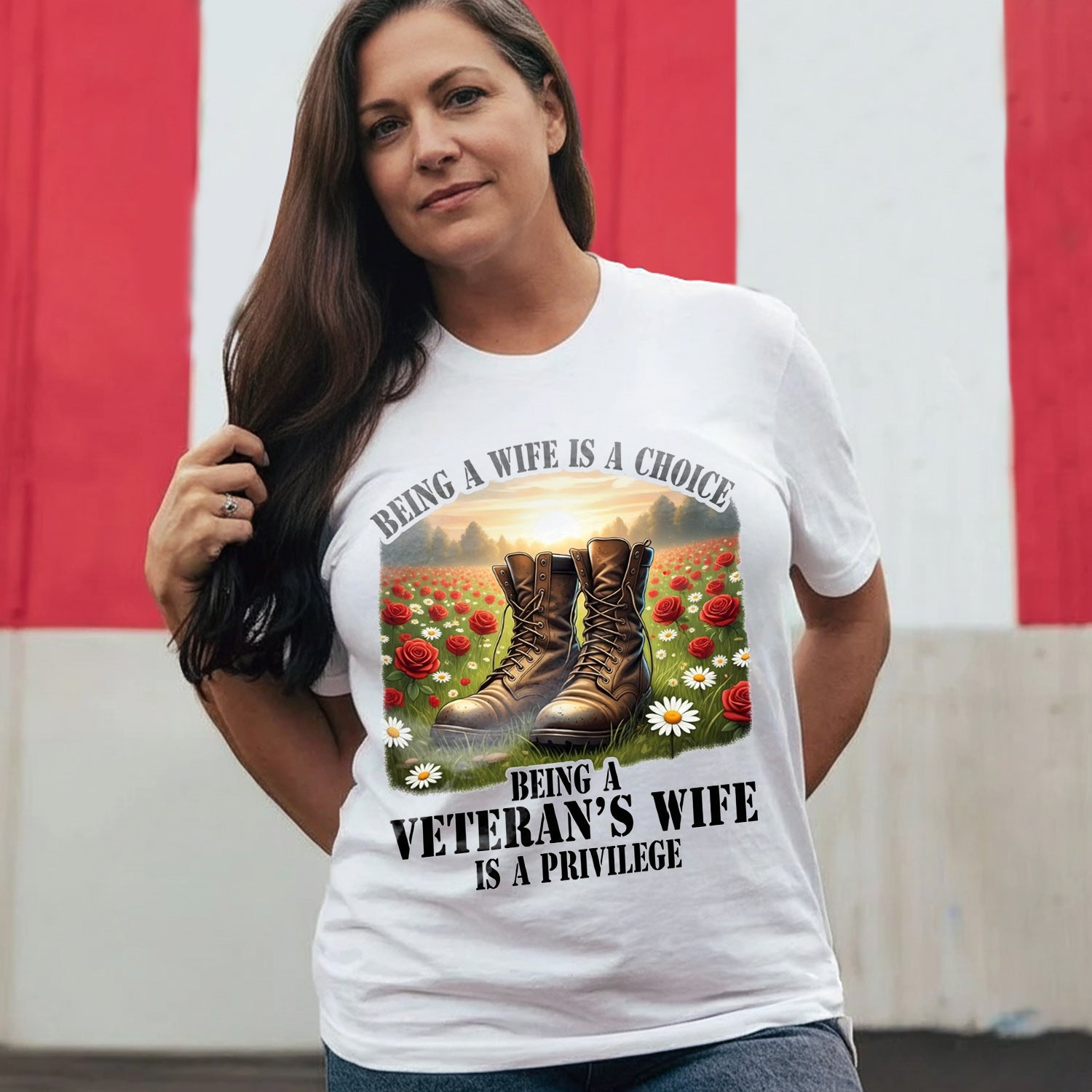 Being a Wife Is a Choice Being a Veteran’s T-Shirt