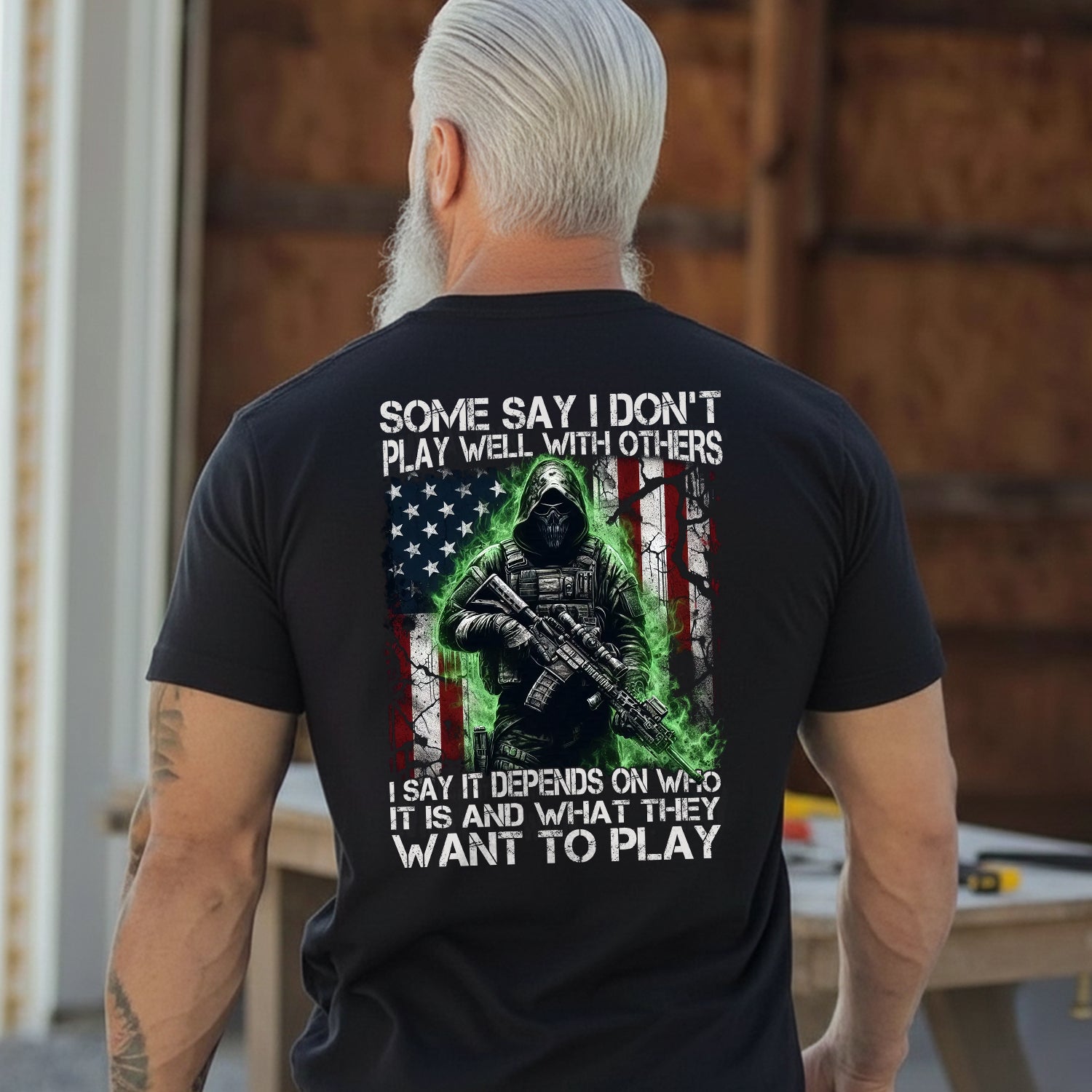 Some Say I Don’t Play Well With Others T-Shirt Secondary image