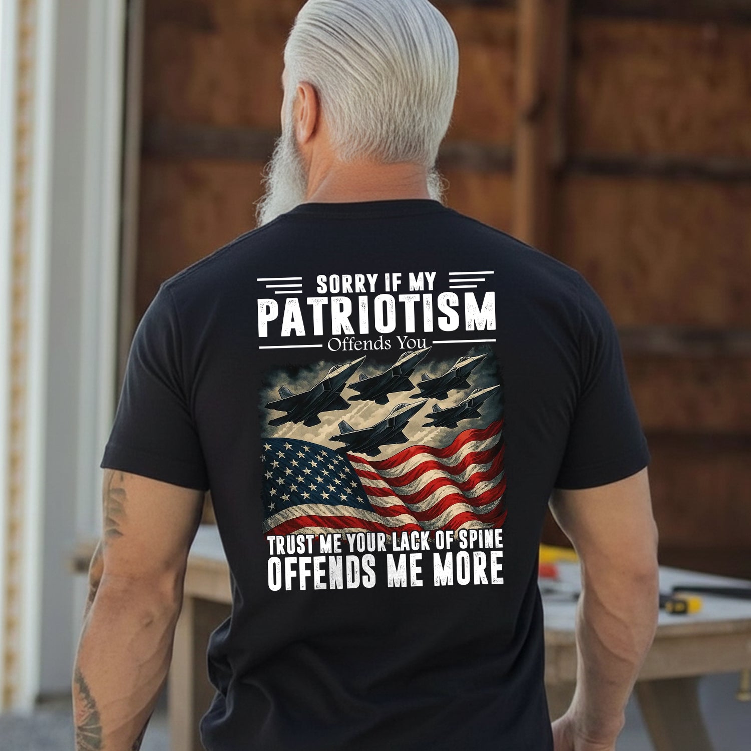 Sorry If My Patriotism Offends You Trust T-Shirt Secondary image