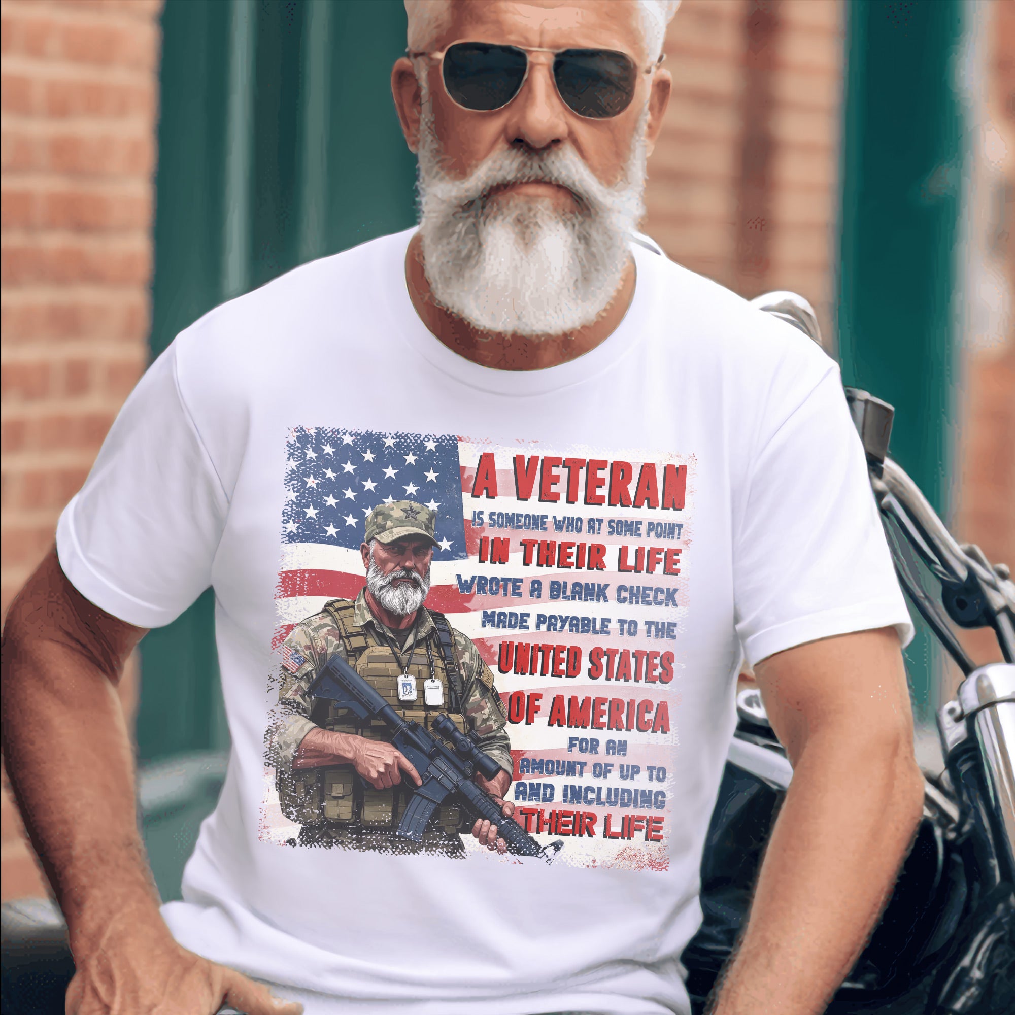A Veteran Wrote a Blank Check to the United States of America Up To and Including Their Life T-Shirt