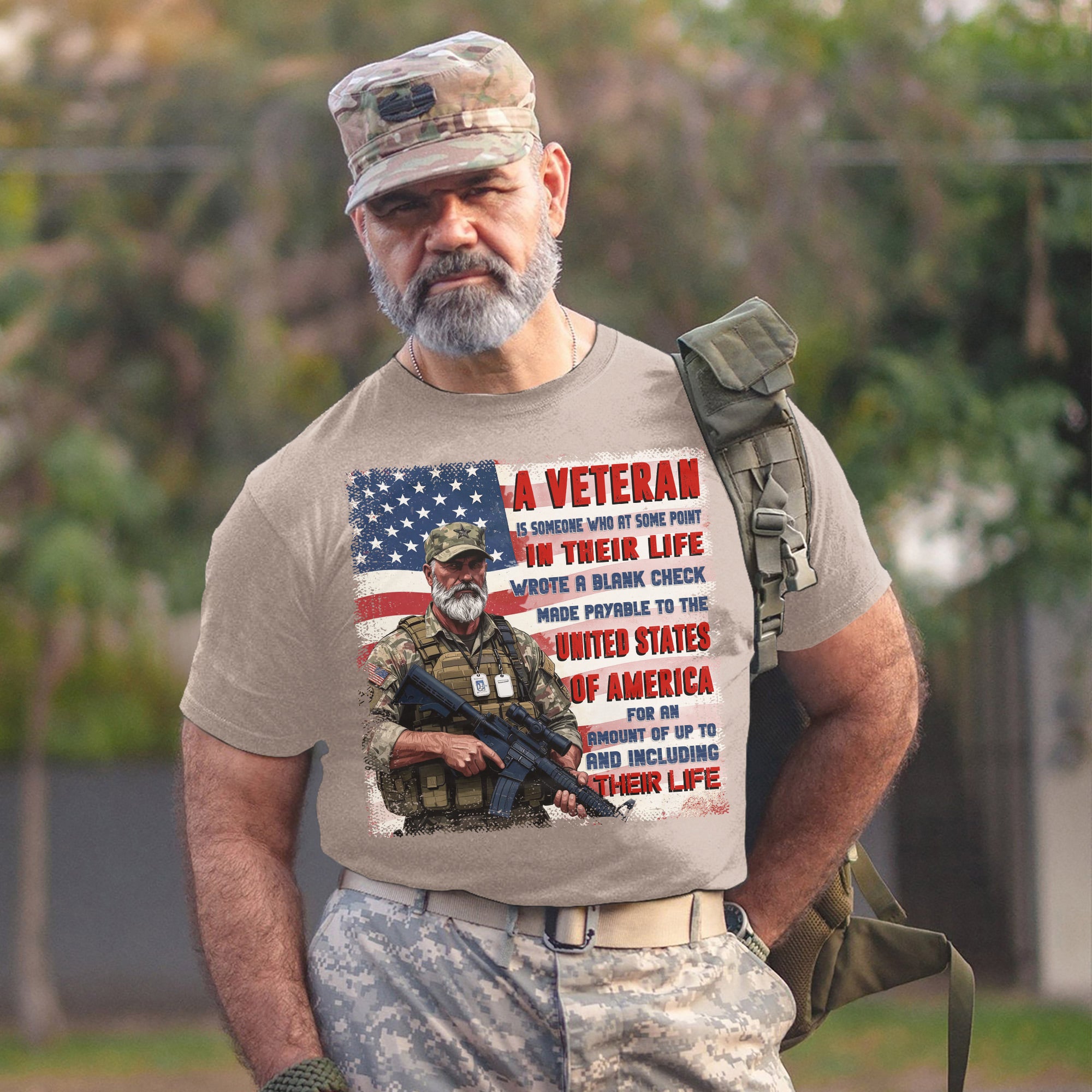 A Veteran Wrote a Blank Check to the United States of America Up To and Including Their Life T-Shirt