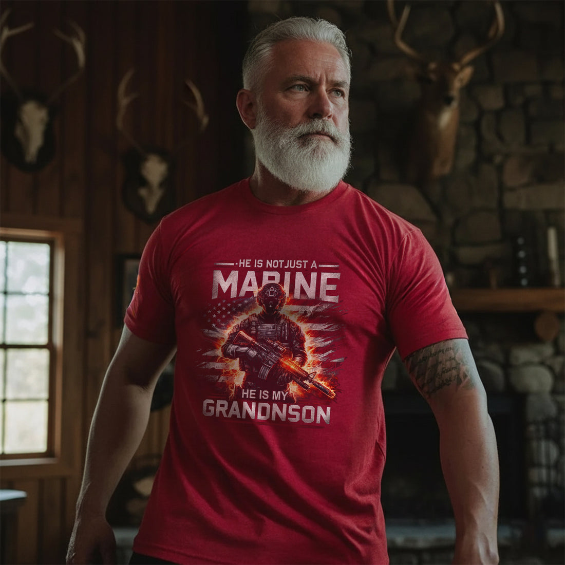 He Is Not Just a Marine He Is My Grandson T-Shirt
