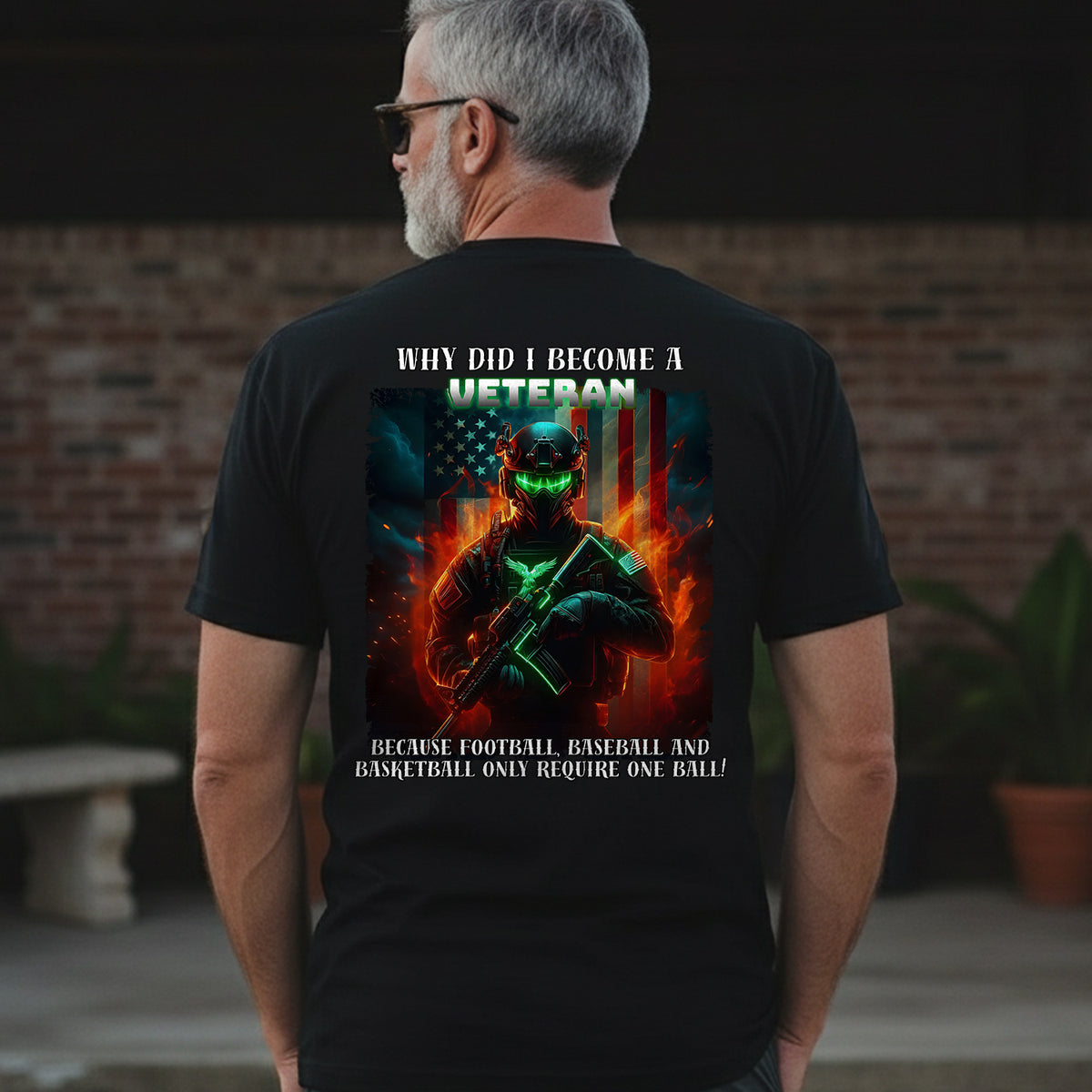 Why Did I Become a Veteran Because Sports T-Shirt