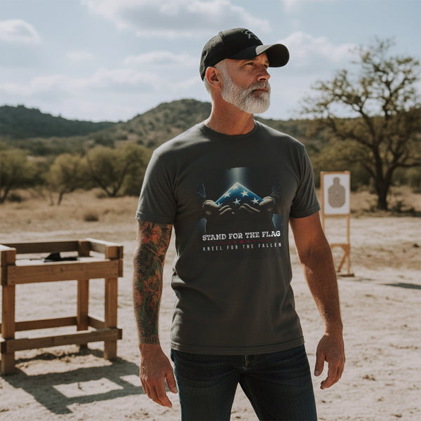 Stand for the Flag Kneel for the Fallen T-Shirt
