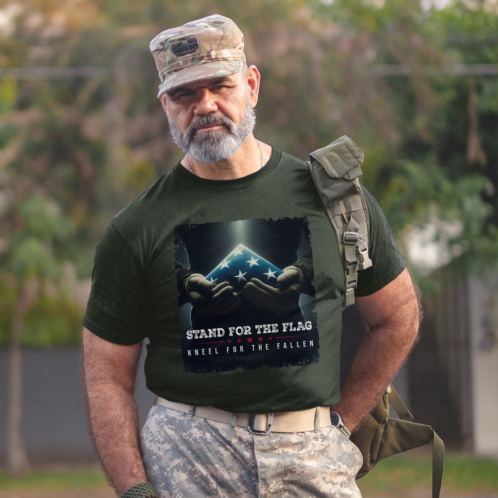 Stand for the Flag Kneel for the Fallen T-Shirt