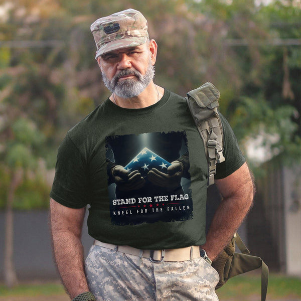 Stand for the Flag Kneel for the Fallen T-Shirt
