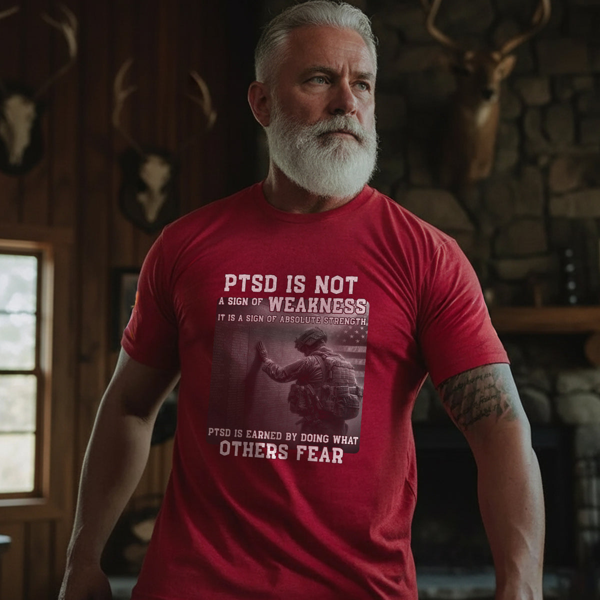 PTSD Is Not Weakness It Is Strength Earned by Doing What Others Fear T-Shirt