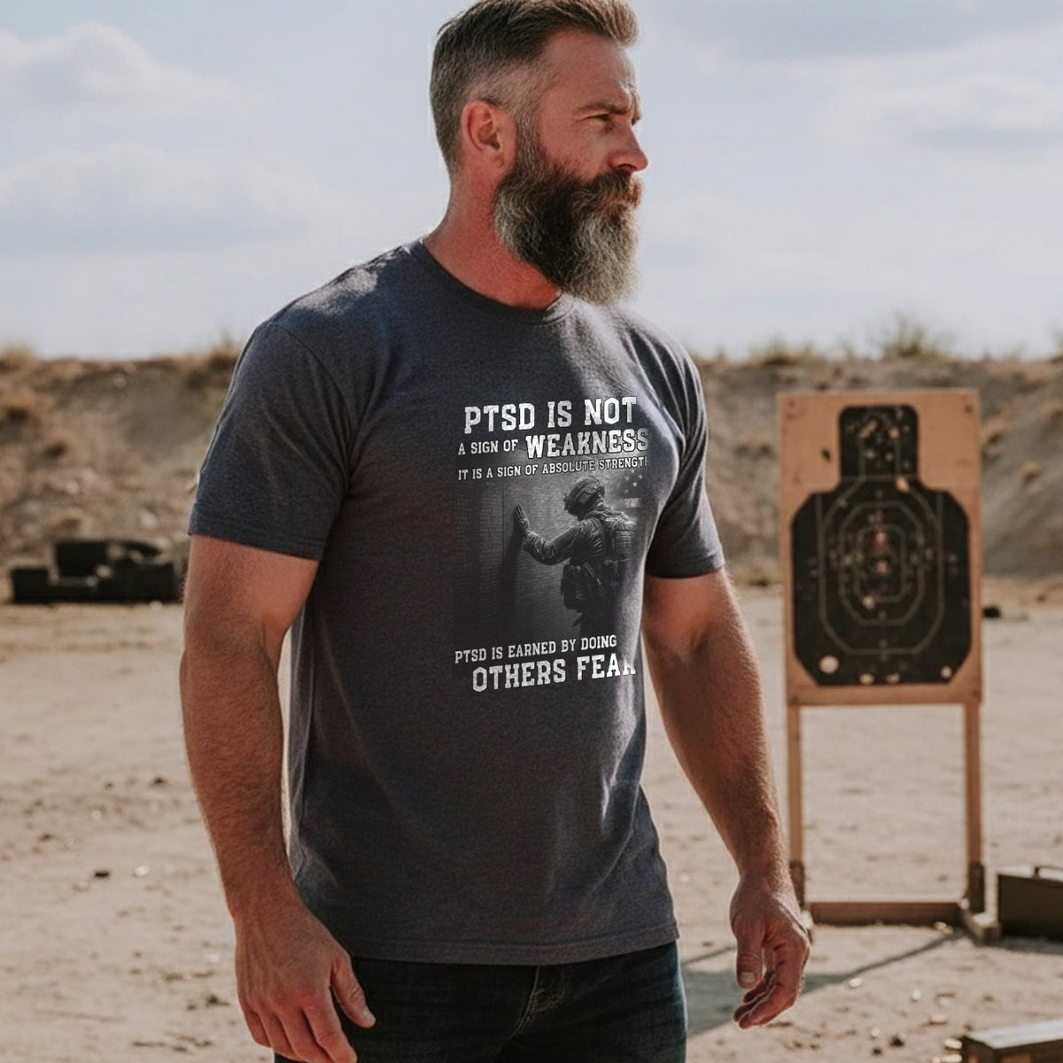 PTSD Is Not Weakness It Is Strength Earned by Doing What Others Fear T-Shirt