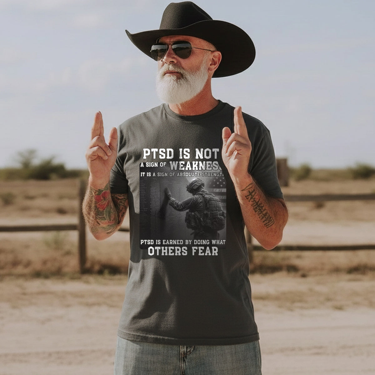 PTSD Is Not Weakness It Is Strength Earned by Doing What Others Fear T-Shirt
