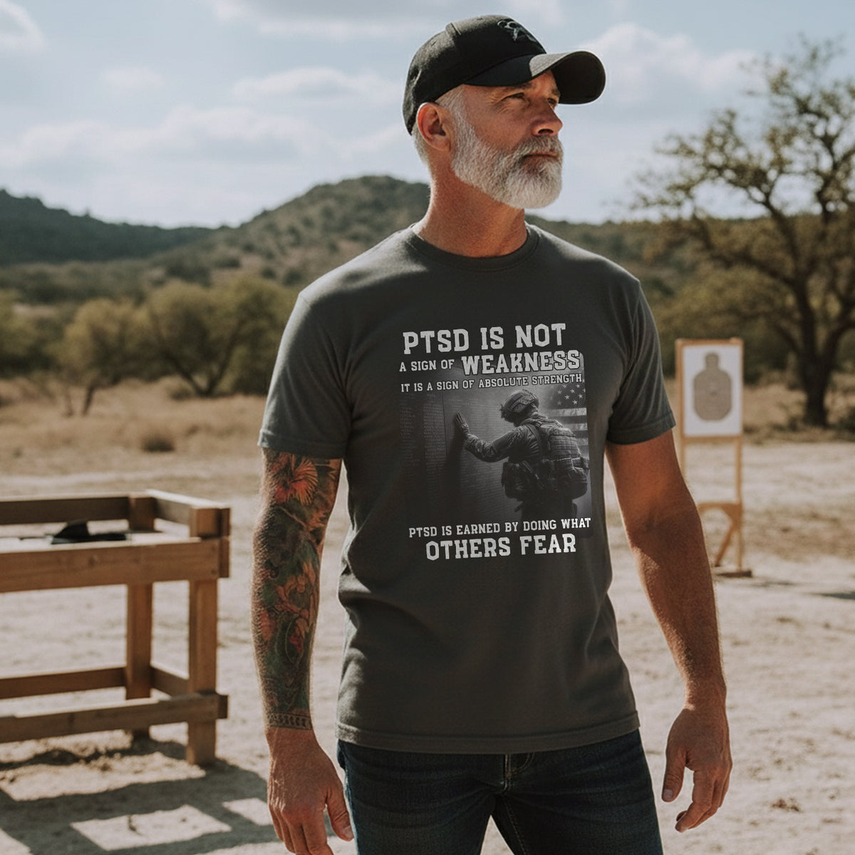 PTSD Is Not Weakness It Is Strength Earned by Doing What Others Fear T-Shirt