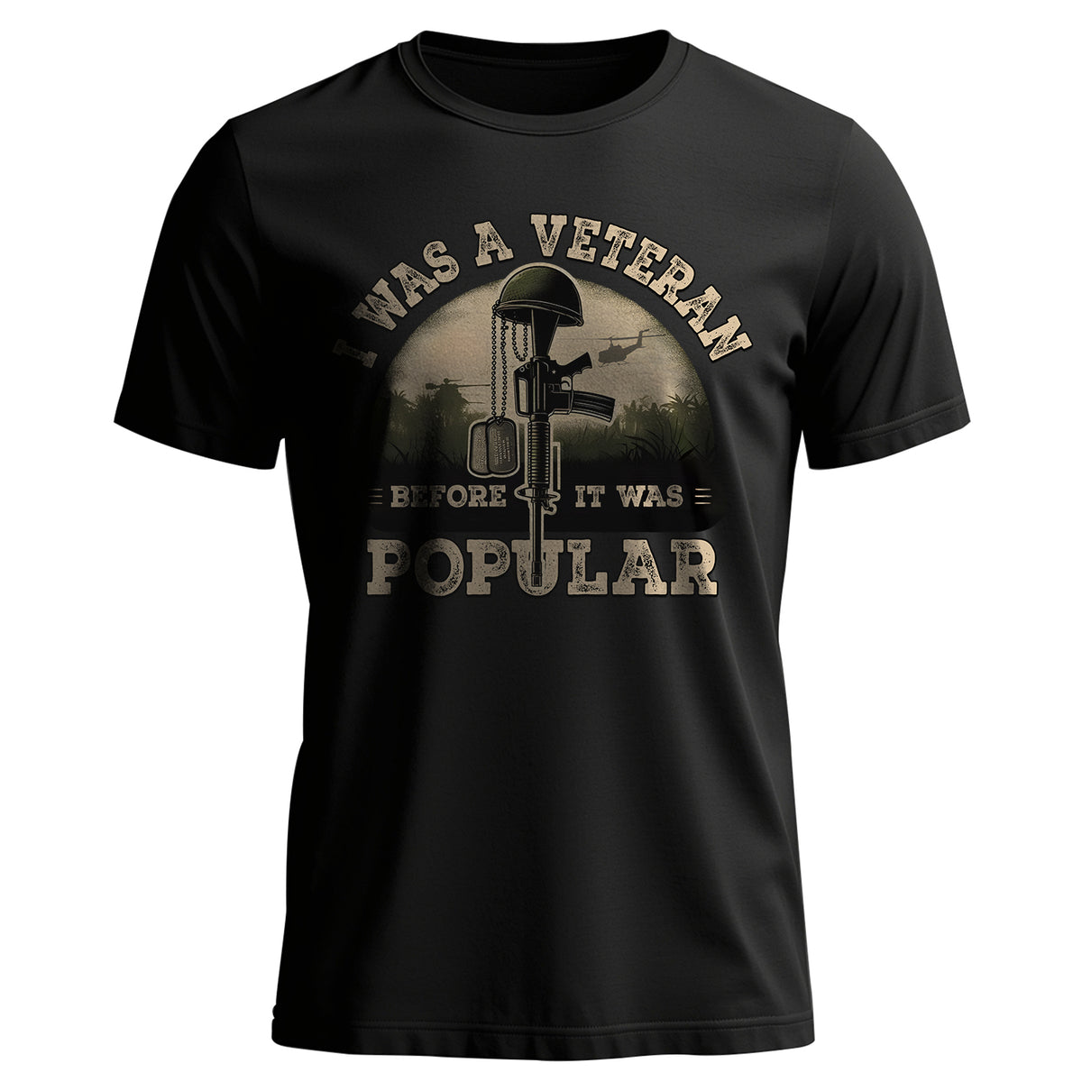 I Was a Veteran Before It Was Popular T-Shirt Main image