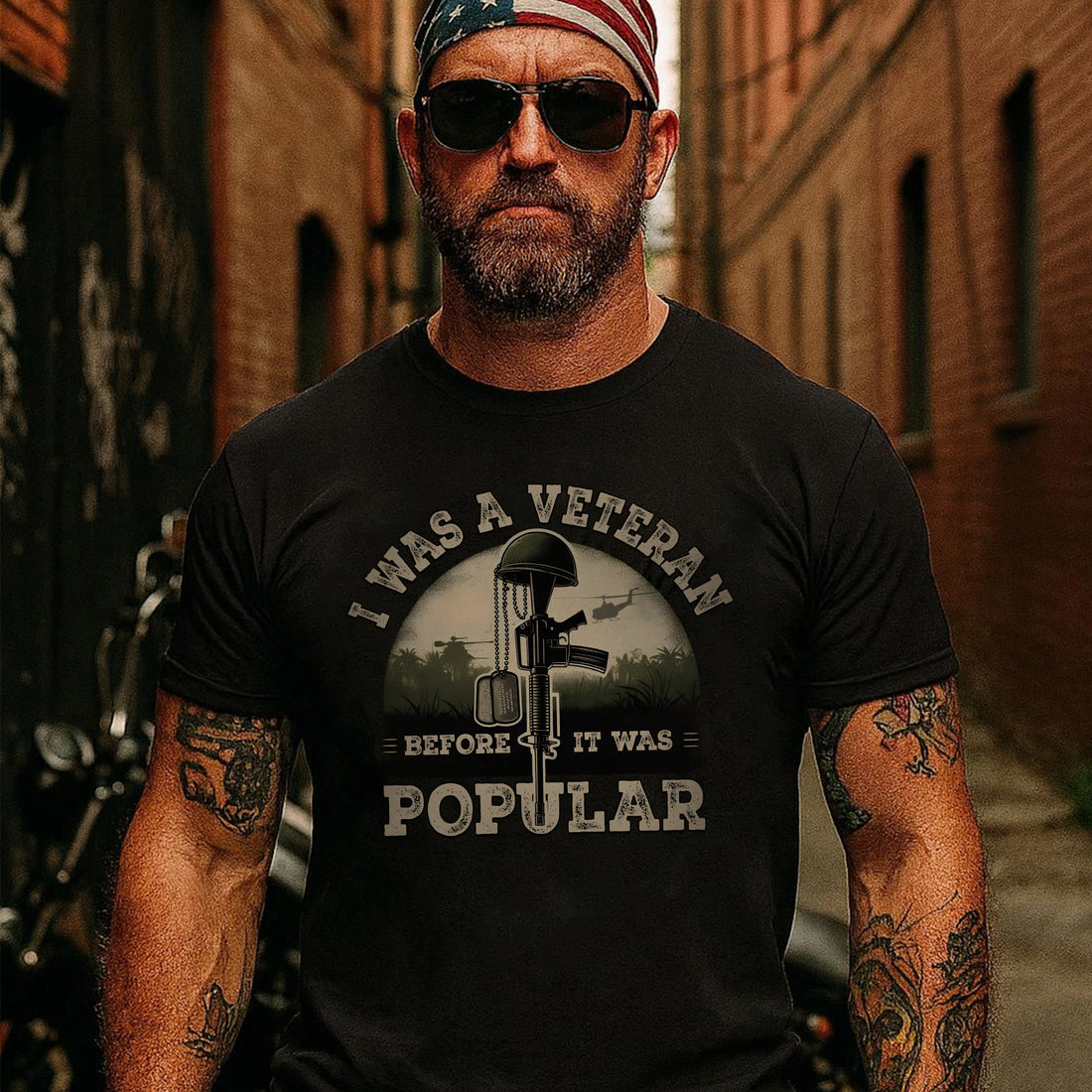 I Was a Veteran Before It Was Popular Proud US Military Patriotic Pride T-Shirt
