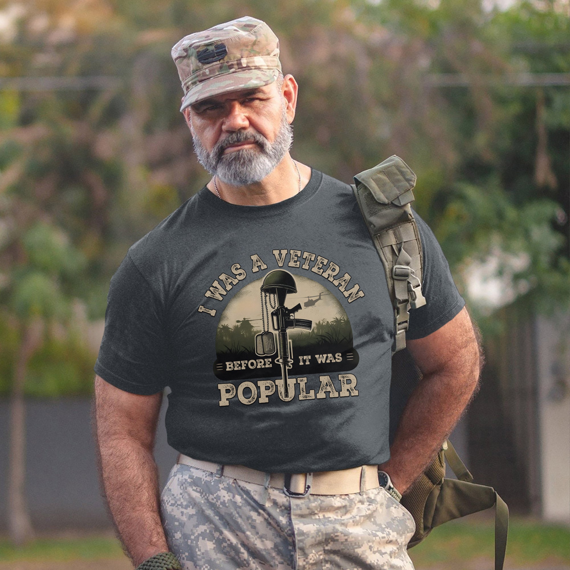I Was a Veteran Before It Was Popular Proud US Military Patriotic Pride T-Shirt