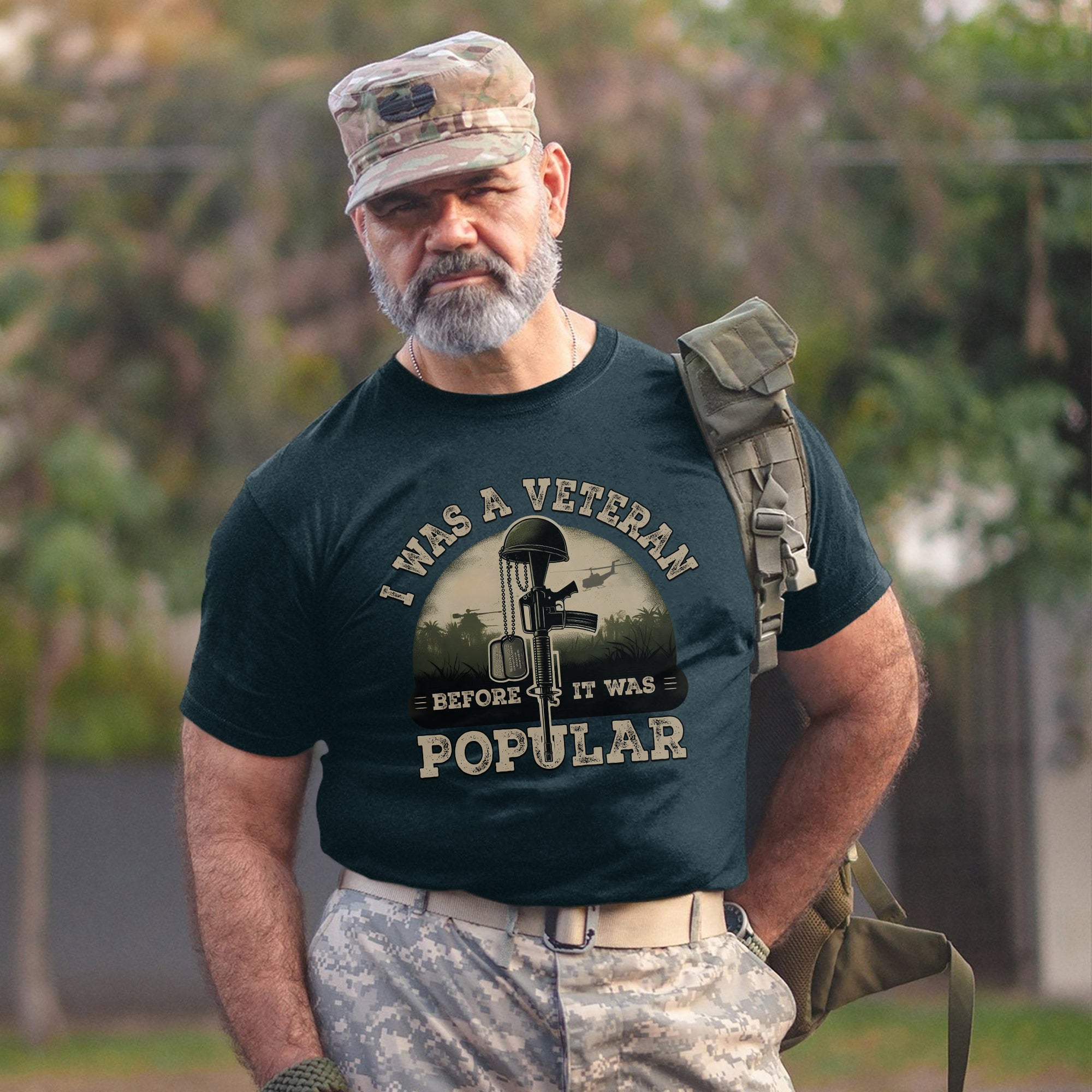 I Was a Veteran Before It Was Popular Proud US Military Patriotic Pride T-Shirt
