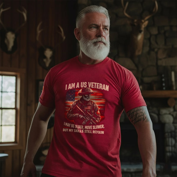 I Am a US Veteran I May Be Older Move T-Shirt