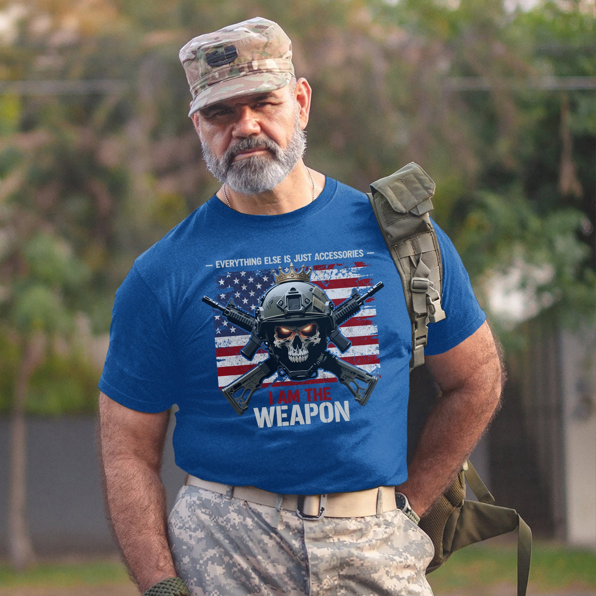 I Am the Weapon Everything Else Is Just Accessories US Military Veteran Pride T-Shirt