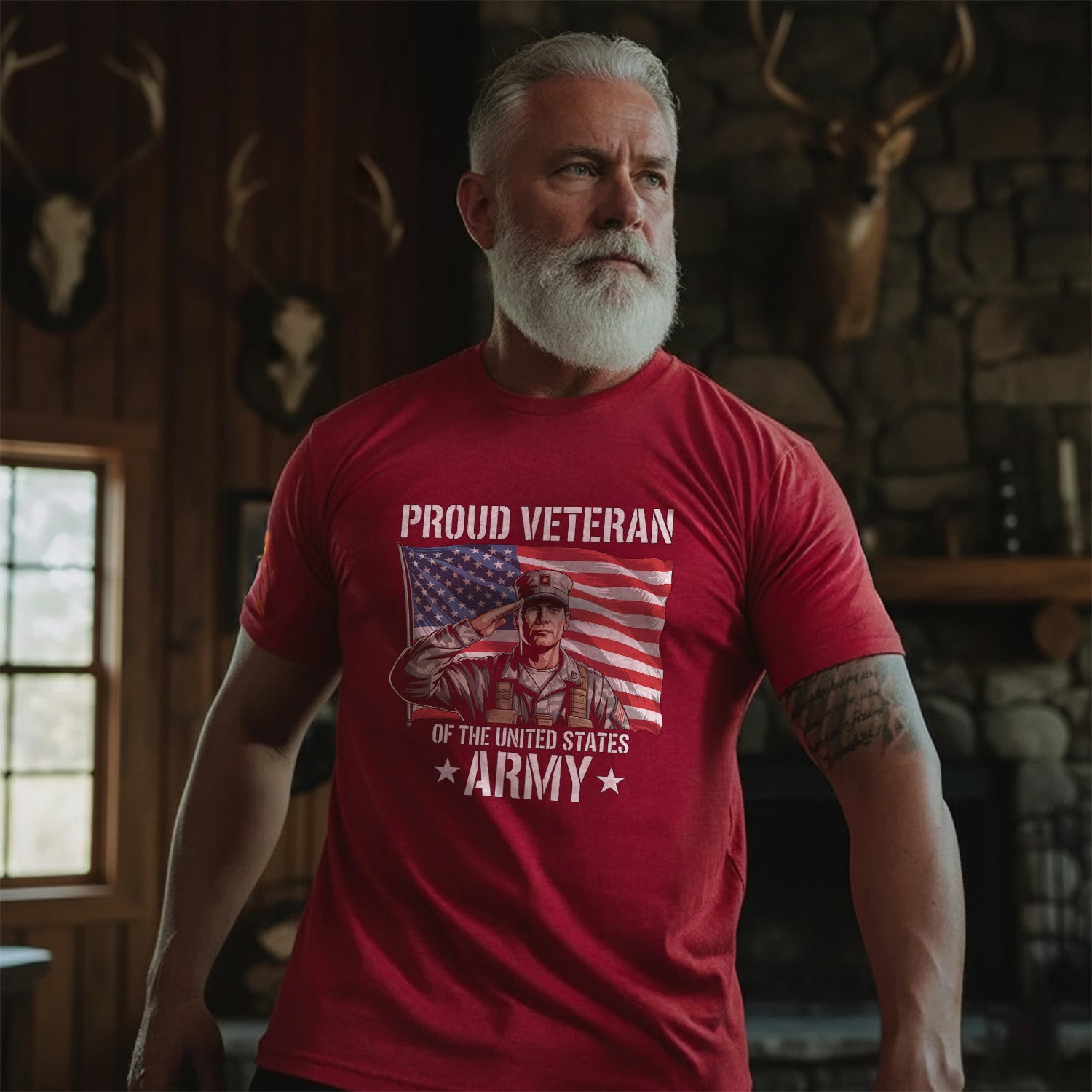 Proud Veteran of the US Army Military T-Shirt Secondary image
