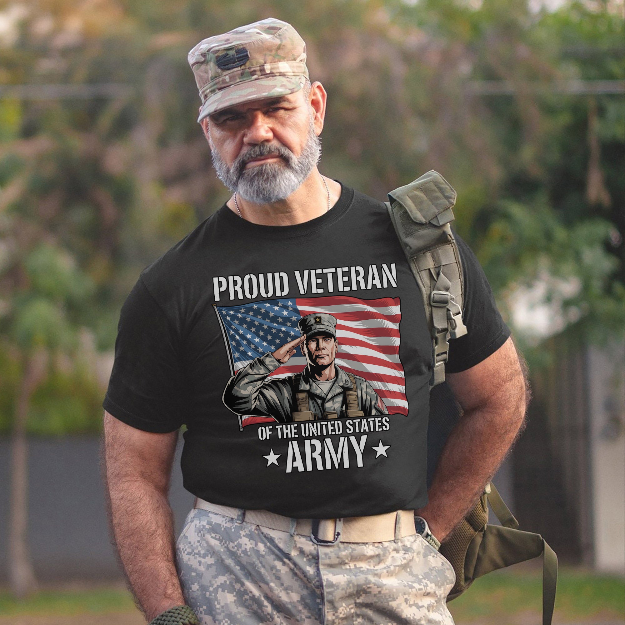 Proud Veteran of the US Army Military Service Patriotic Pride T-Shirt