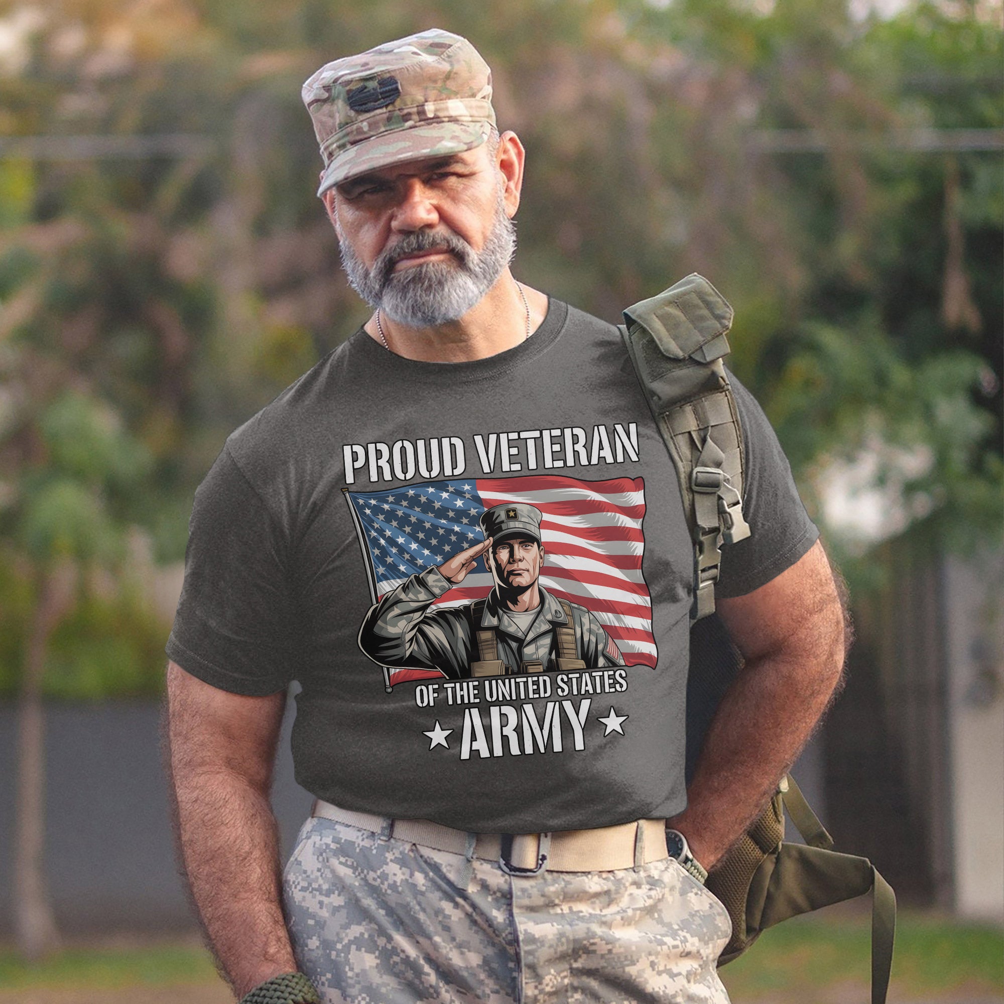 Proud Veteran of the US Army Military Service Patriotic Pride T-Shirt